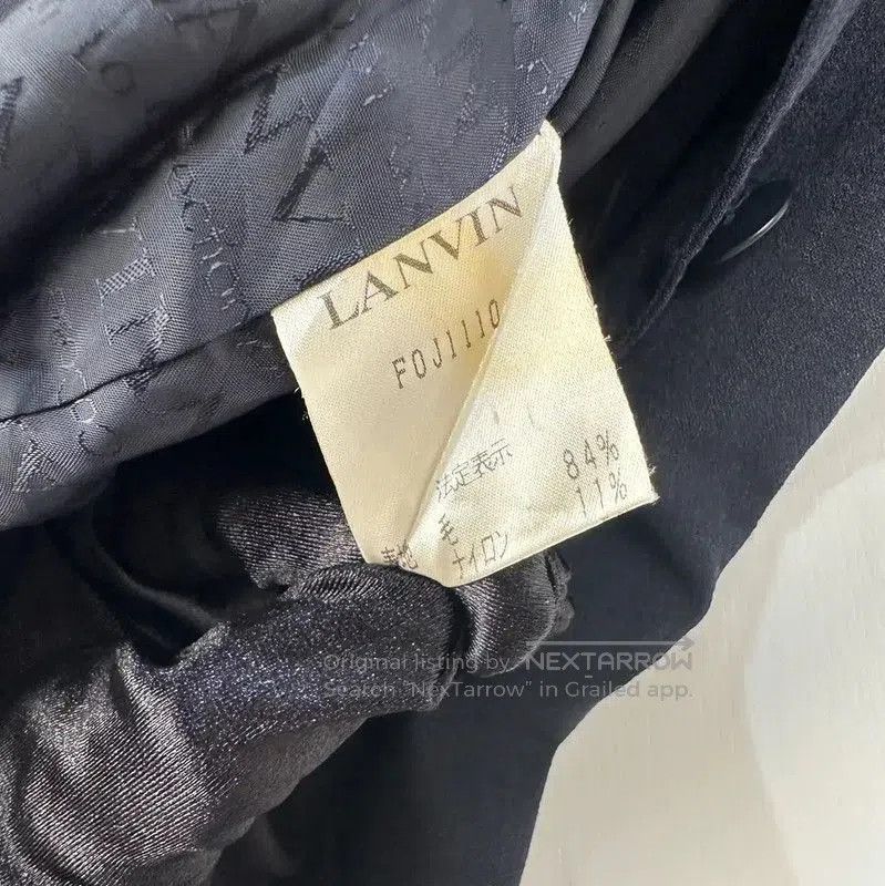 Other Lanvin Black Wool Men's Outerwear Jacket . Size US L / EU 52-54 / 3 - 5 Thumbnail