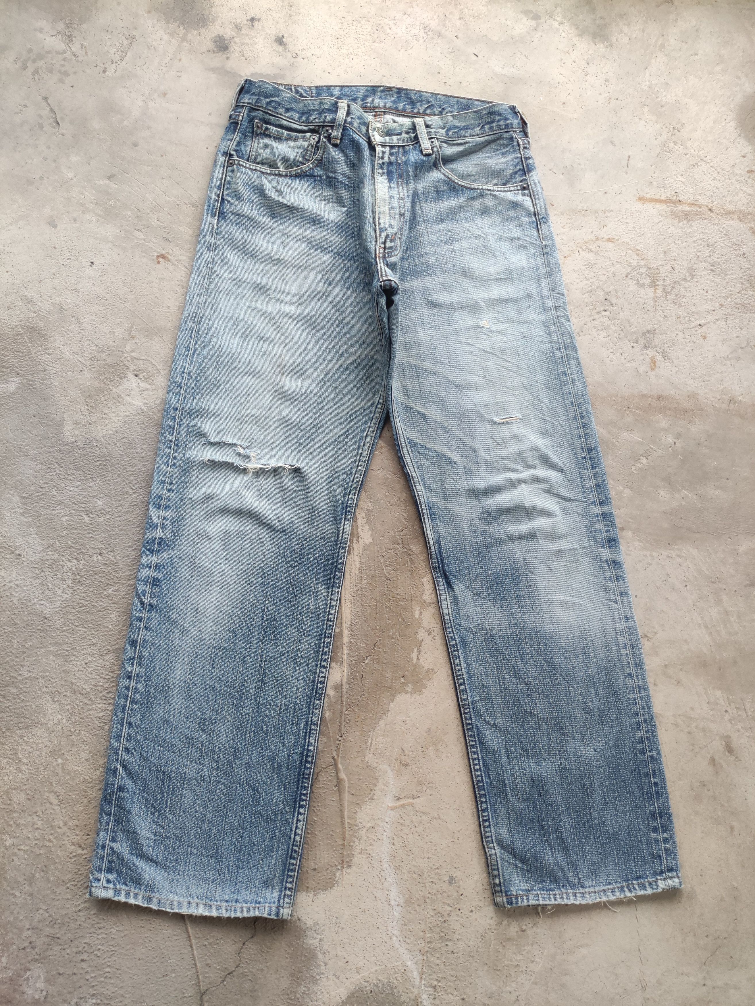 Levi's Vintage Levis 503 Japan Baggy Jean Distressed Faded Size US 32 / EU 48 - 1 Thumbnail