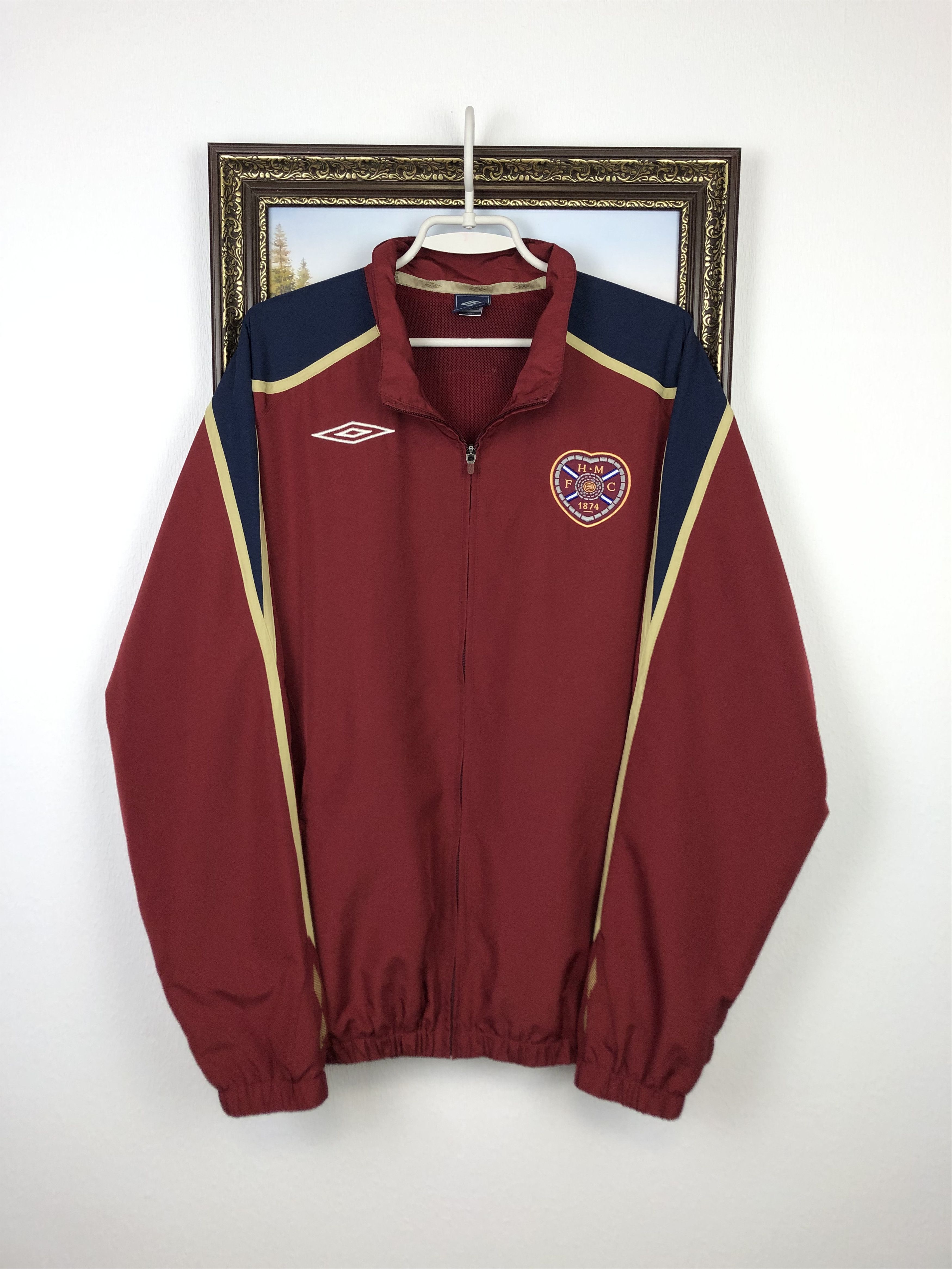 Umbro Vintage Heart Of Midlothian Hearts Football Jacket Track Size US XL / EU 56 / 4 - 1 Thumbnail