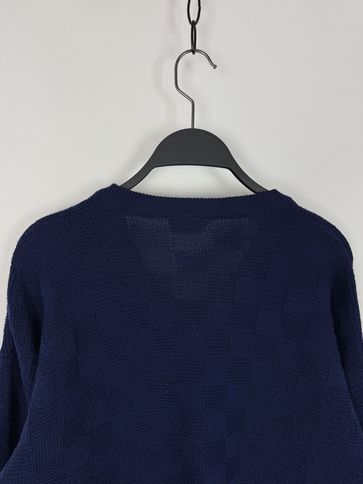 Lacoste 1990’s Vintage Lacoste Club V-Neck Cable Knit Sweater Size US L / EU 52-54 / 3 - 13 Thumbnail