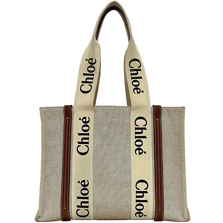 Chloe CHLOE Tote Bag Neutrals Cotton Size ONE SIZE - 1 Thumbnail