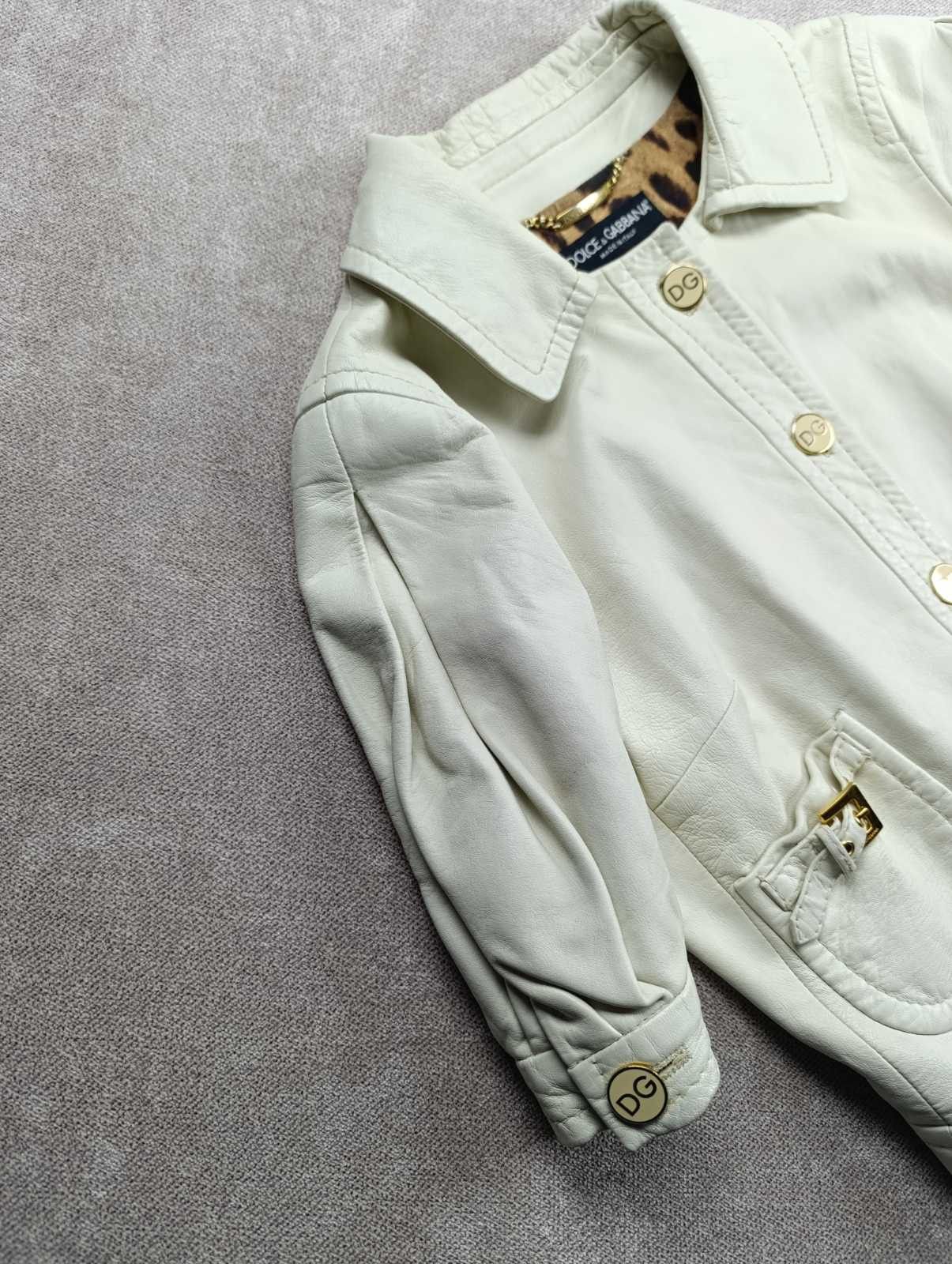 Dolce & Gabbana Dolce & Gabbana Cropped Sheepskin Leather Jacket Size M / US 6-8 / IT 42-44 - 7 Thumbnail