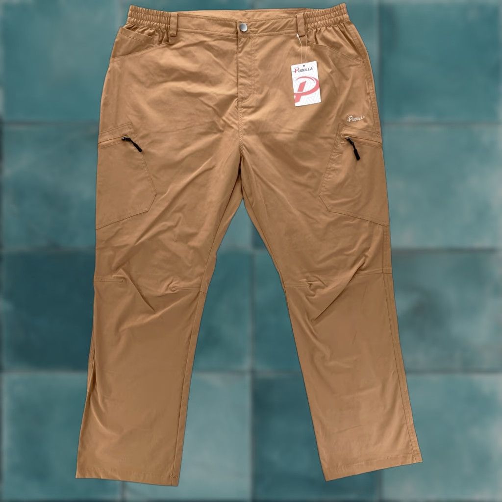 Vintage Pudolla Mens 3XL Brown Nylon Stretch Cargo Hiking Pants Outdoors NWT Size US 39 - 1 Thumbnail