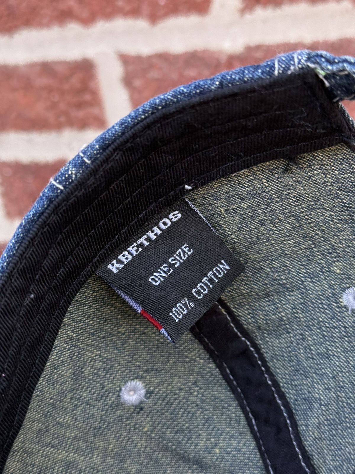 Japanese Brand Vintage 2001 Lucky “Original Vintage” Denim Cap Size ONE SIZE - 14 Thumbnail