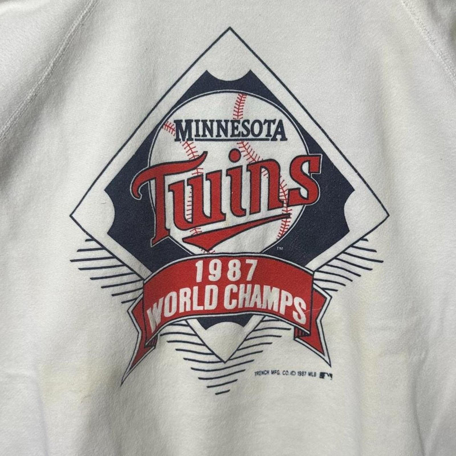 MLB Vintage 80s Minnesota Twins World Champions Crewneck Large Size US M / EU 48-50 / 2 - 2 Thumbnail