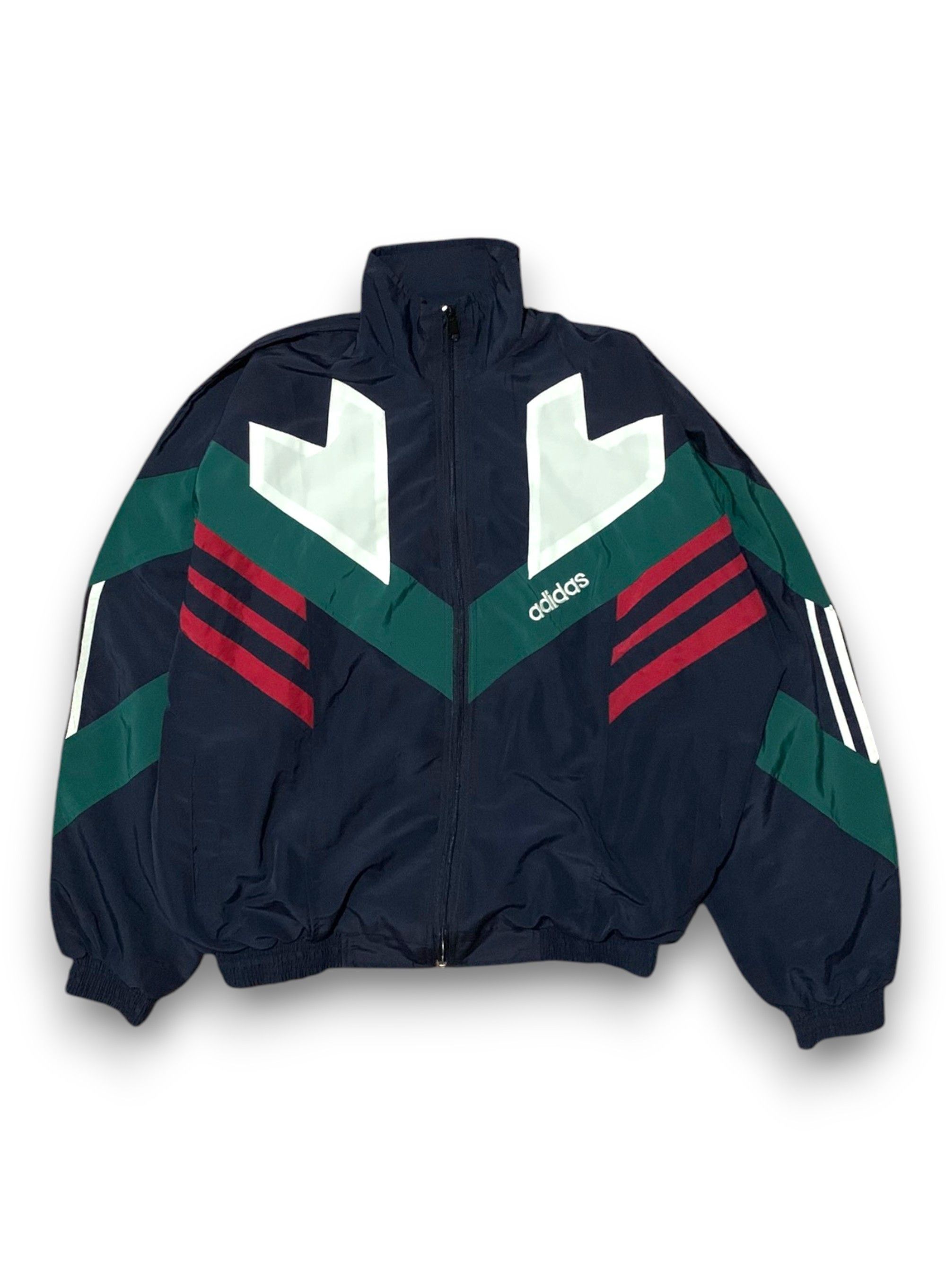 Adidas Adidas Vintage Jacket 3 Stripes Retro 90s 90s Size US L / EU 52-54 / 3 - 1 Thumbnail