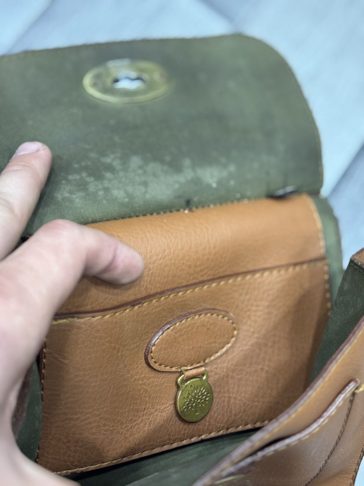 Vintage Mulberry Antony Small Messenger Bag in Light Leather Size ONE SIZE - 8 Thumbnail
