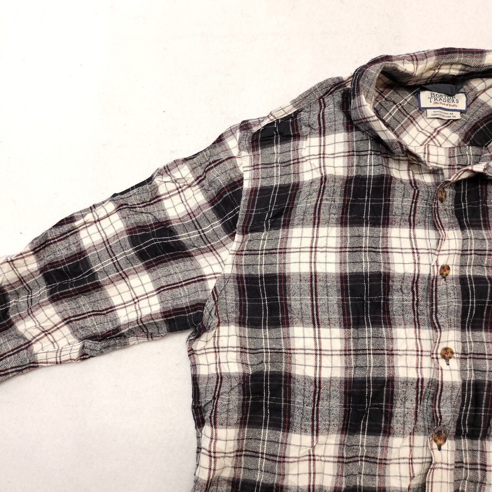 Boston Traders Boston Traders Tartan Flannel Shirt Mens Size Medium M Black Size US M / EU 48-50 / 2 - 4 Thumbnail