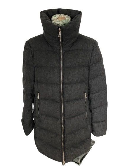 モンクレールTORCELLE GIUBBOTTO TORCELLE JACKET Moncler - Torcelle Flannel Wool Funnel Neck Puffer Jacket