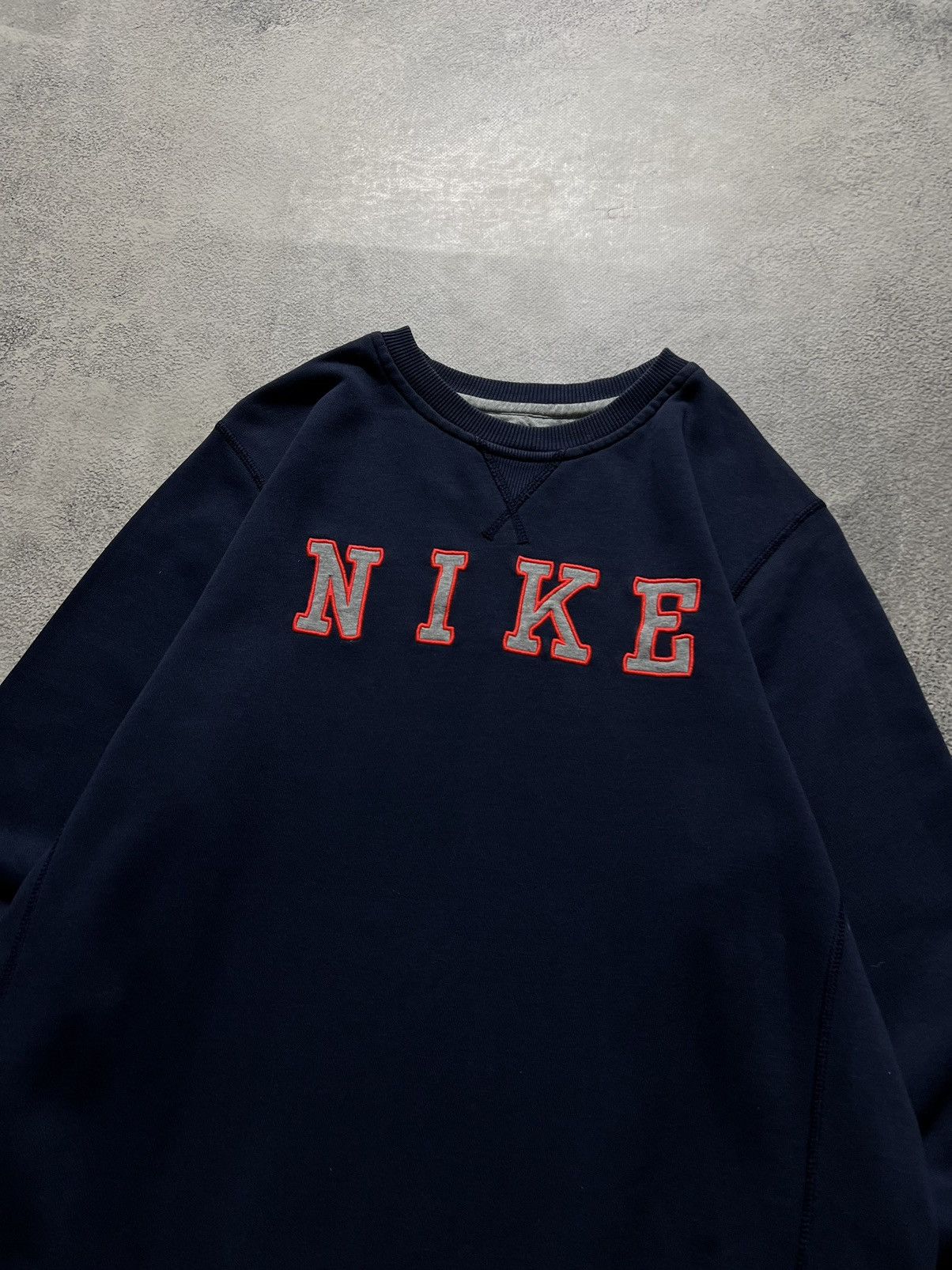 Nike × Vintage Vintage Y2k Nike 💙 Spell Out Big Logo Sweatshirts 00’s Size US XS / EU 42 / 0 - 6 Thumbnail