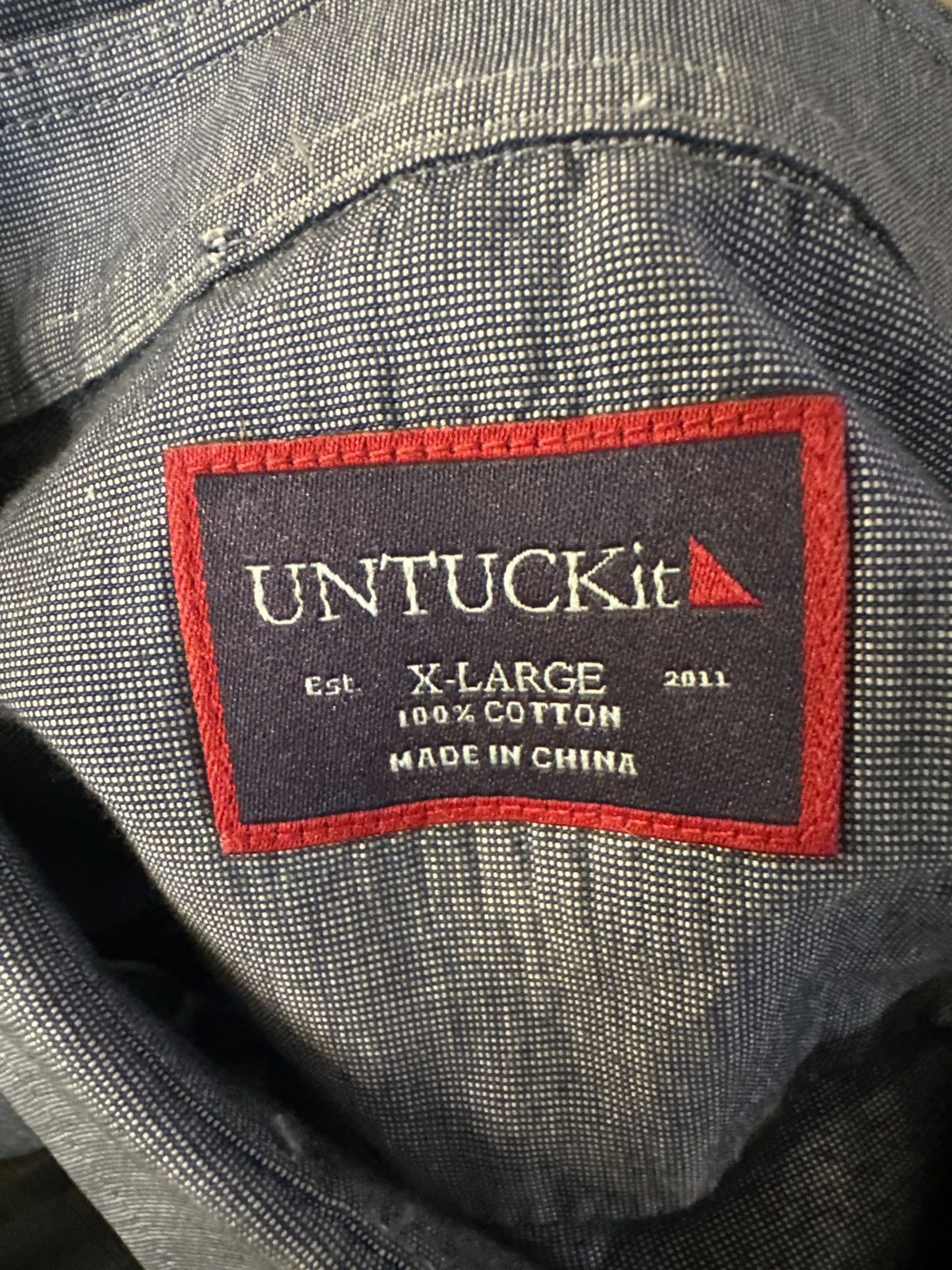 UNTUCKit UNTUCKit Gray Long Sleeve Shirt Size US XL / EU 56 / 4 - 3 Thumbnail