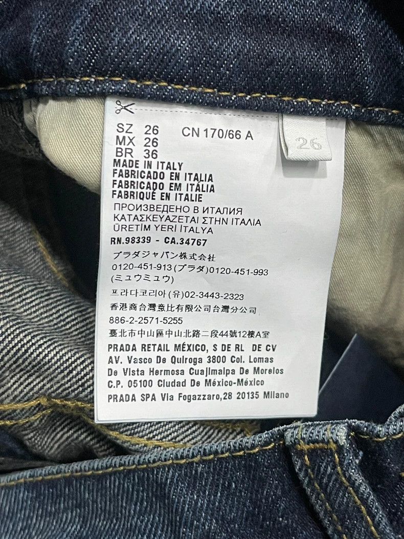 Prada PradaMetal triangle logo jeans 2503-Nextarrow Size US 26 / EU 42 - 7 Thumbnail