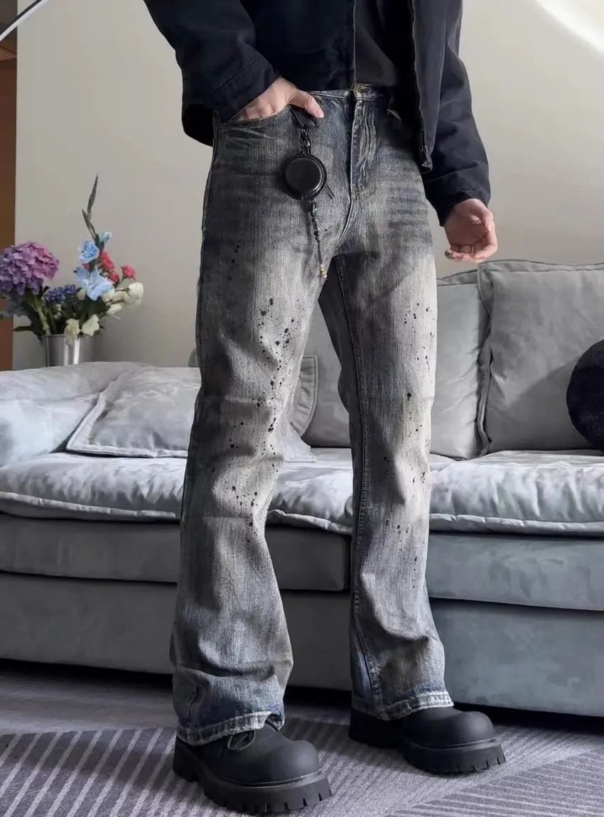 Designer × Japanese Brand Faded blue y2k skate hiphop utility baggy jeans Size US 32 / EU 48 - 3 Thumbnail