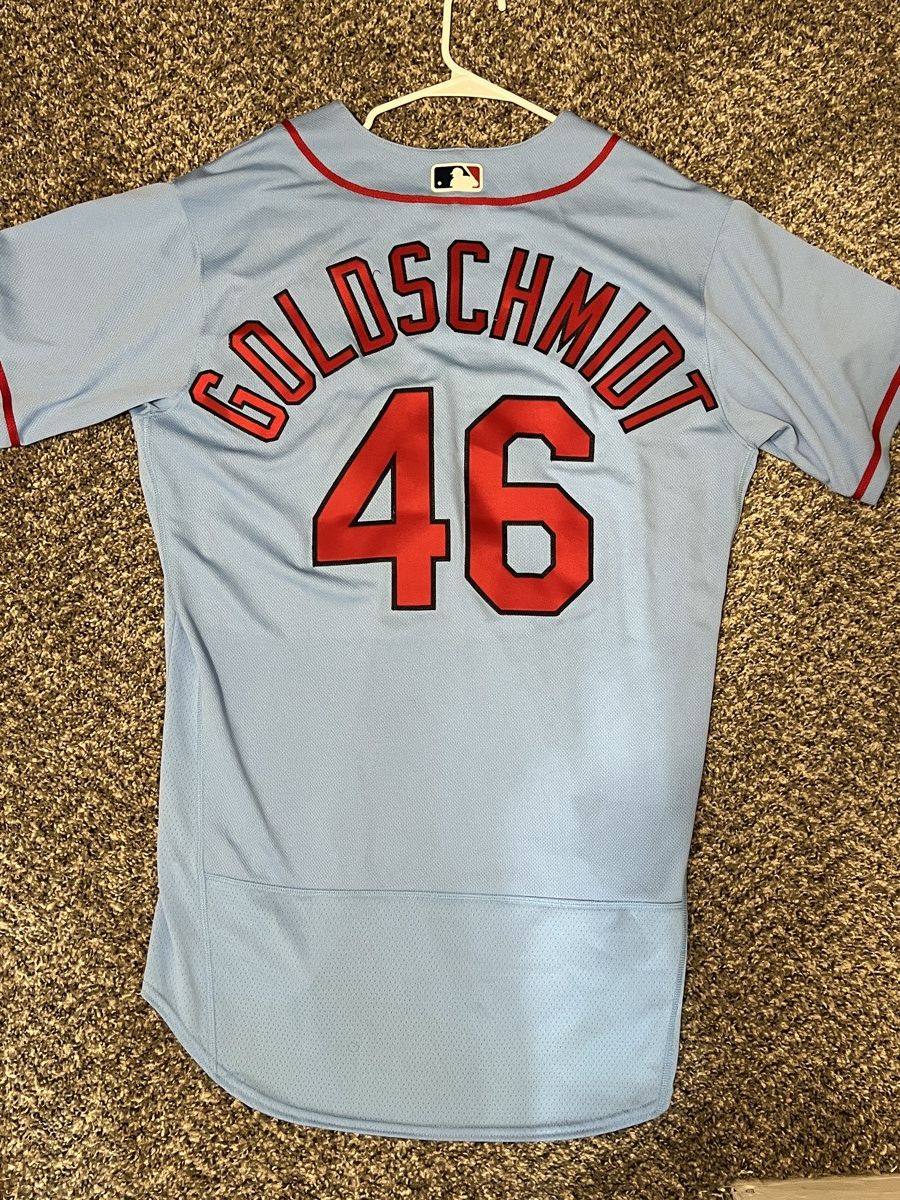 MLB Authentic St Louis Cards Paul Goldschmidt powder blue Jersey Size US L / EU 52-54 / 3 - 5 Thumbnail
