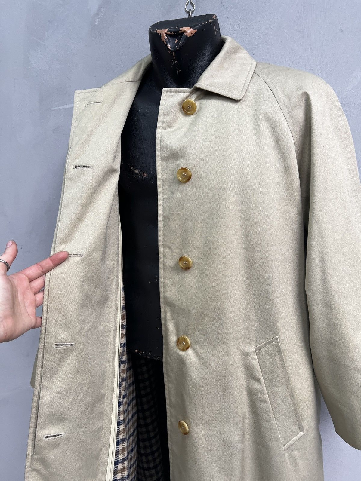 Aquascutum Aquascutum classic London Jacket Beige Vintage Coat Size US M / EU 48-50 / 2 - 6 Thumbnail