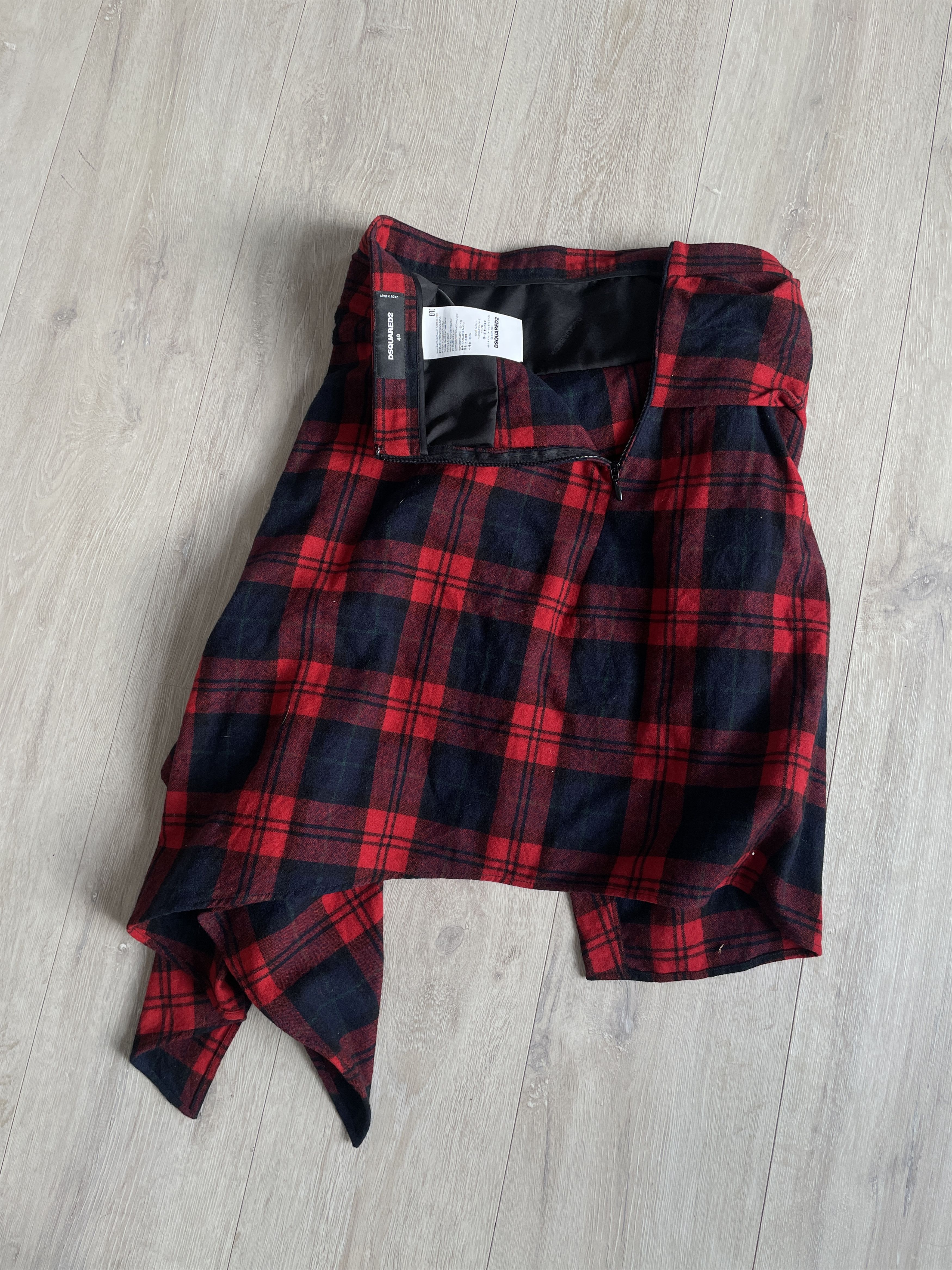 Dsquared2 Dsquared2 AW17 runway tartan shirt skirt Size 28" / US 6 / IT 42 - 6 Thumbnail