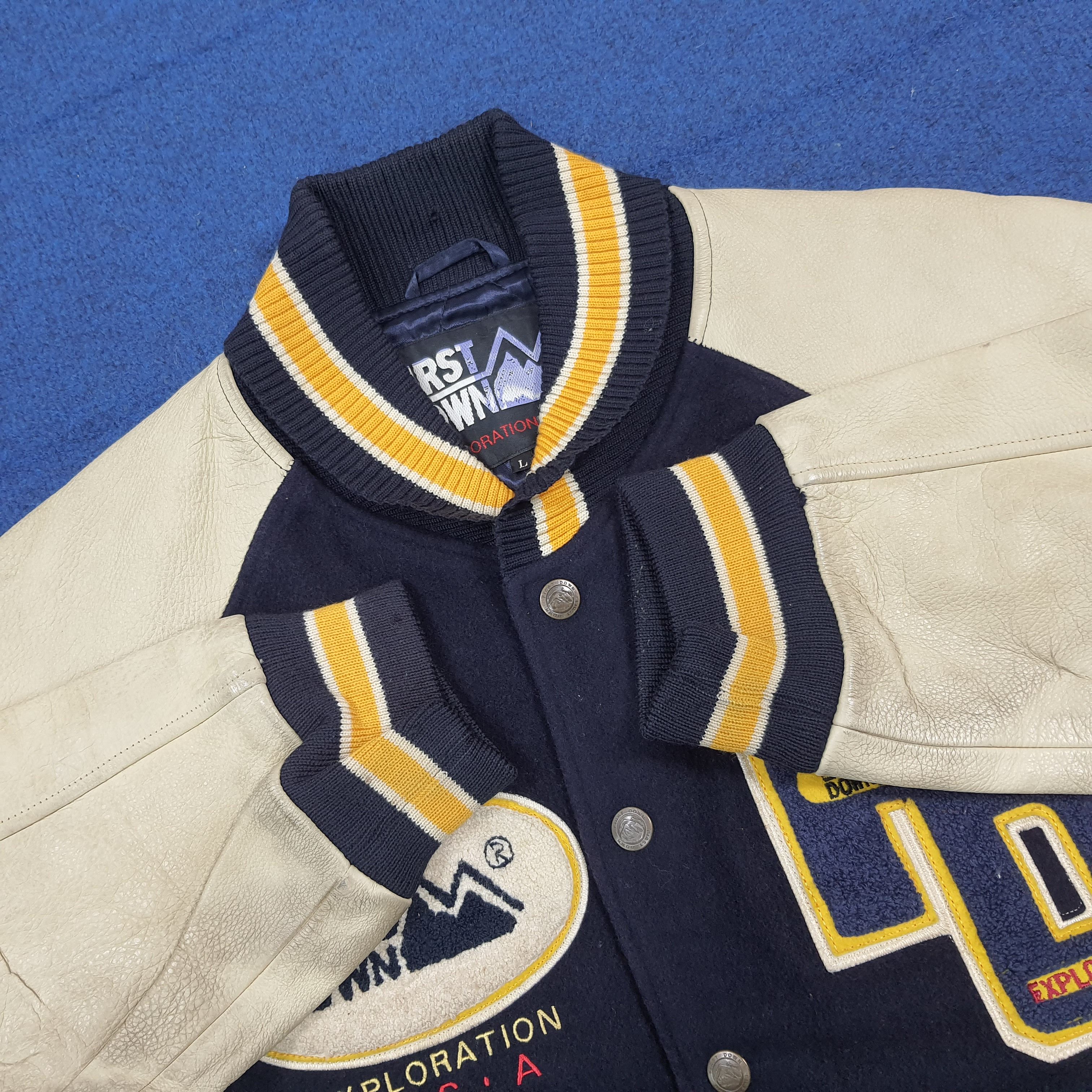 Vintage Vintage First Down Exploration USA Letterman Jacket C291N34 Size US L / EU 52-54 / 3 - 10 Thumbnail
