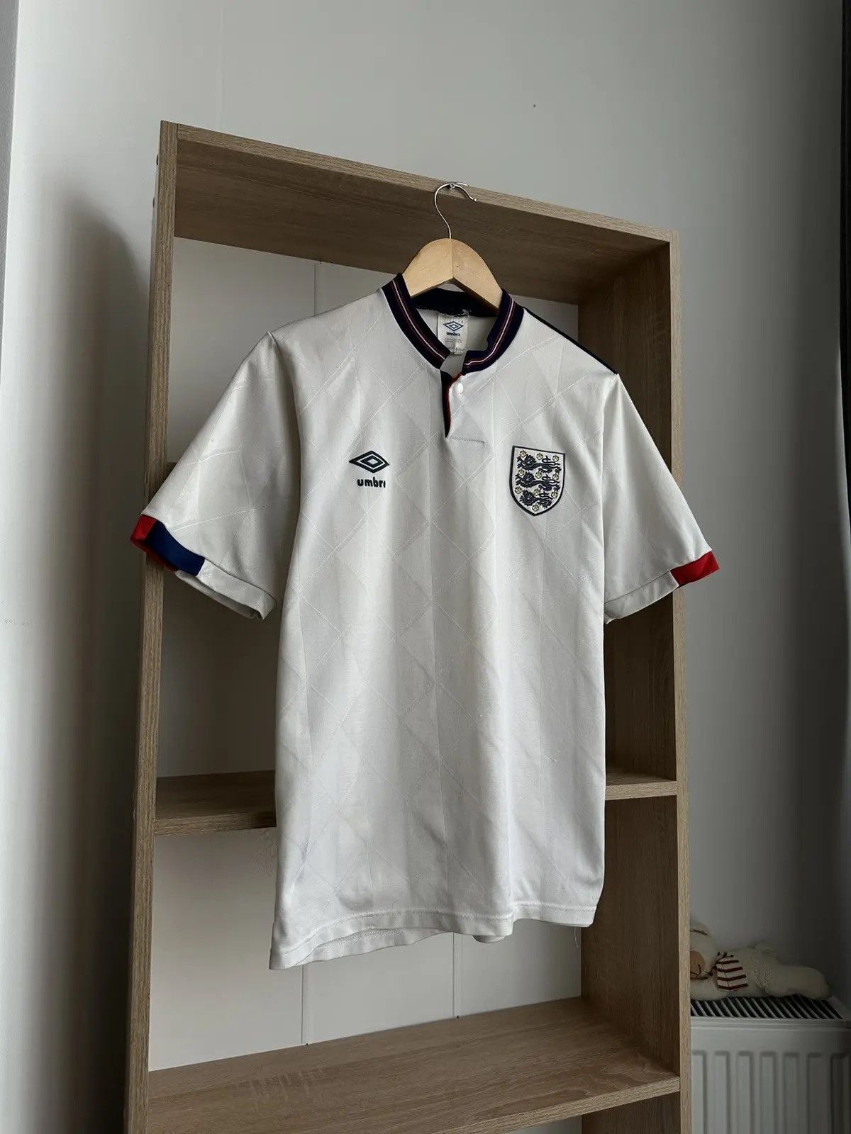 Vintage Umbro England 1990 Soccer Jersey Football Retro