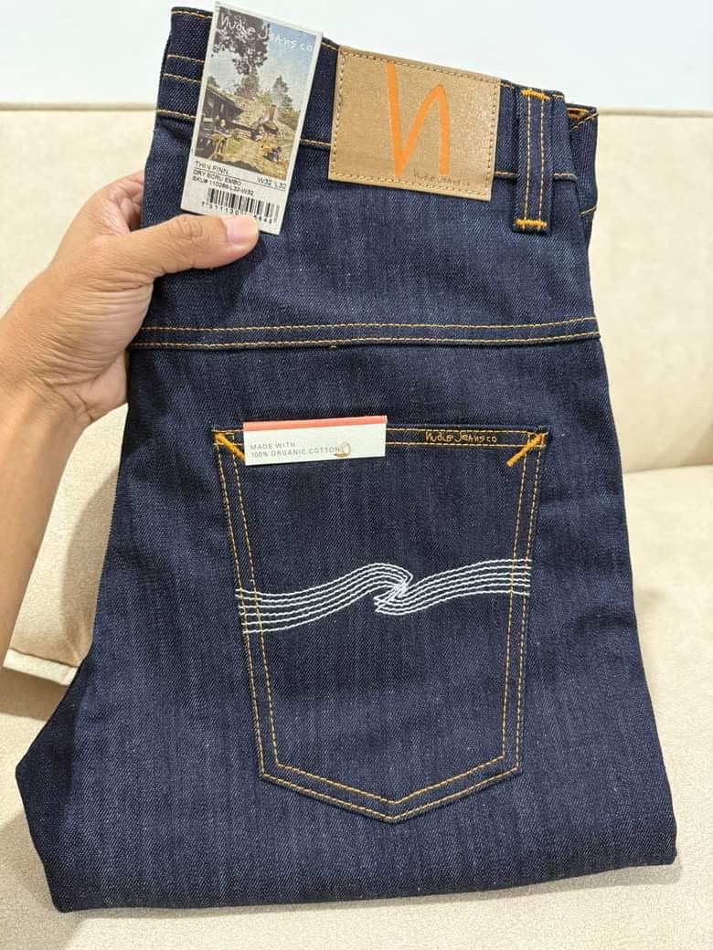 Nudie Jeans Nudie Jeans Thin Finn Dry Ecru Embo Slim Fit Cut Size US 32 / EU 48 - 2 Thumbnail
