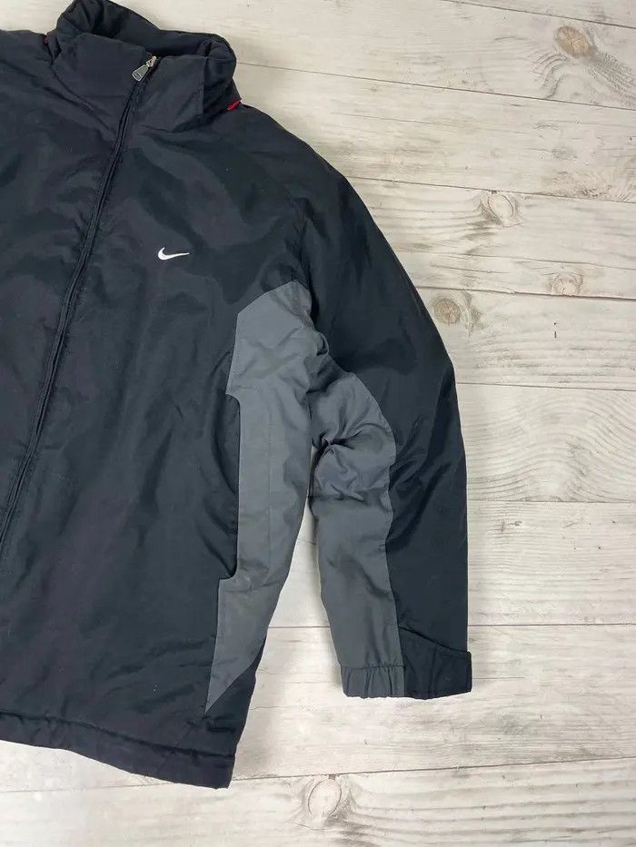 Nike Vintage Nike Big Logo Swoosh 2000s Puffer Jacket Drill Rap Size US M / EU 48-50 / 2 - 6 Thumbnail