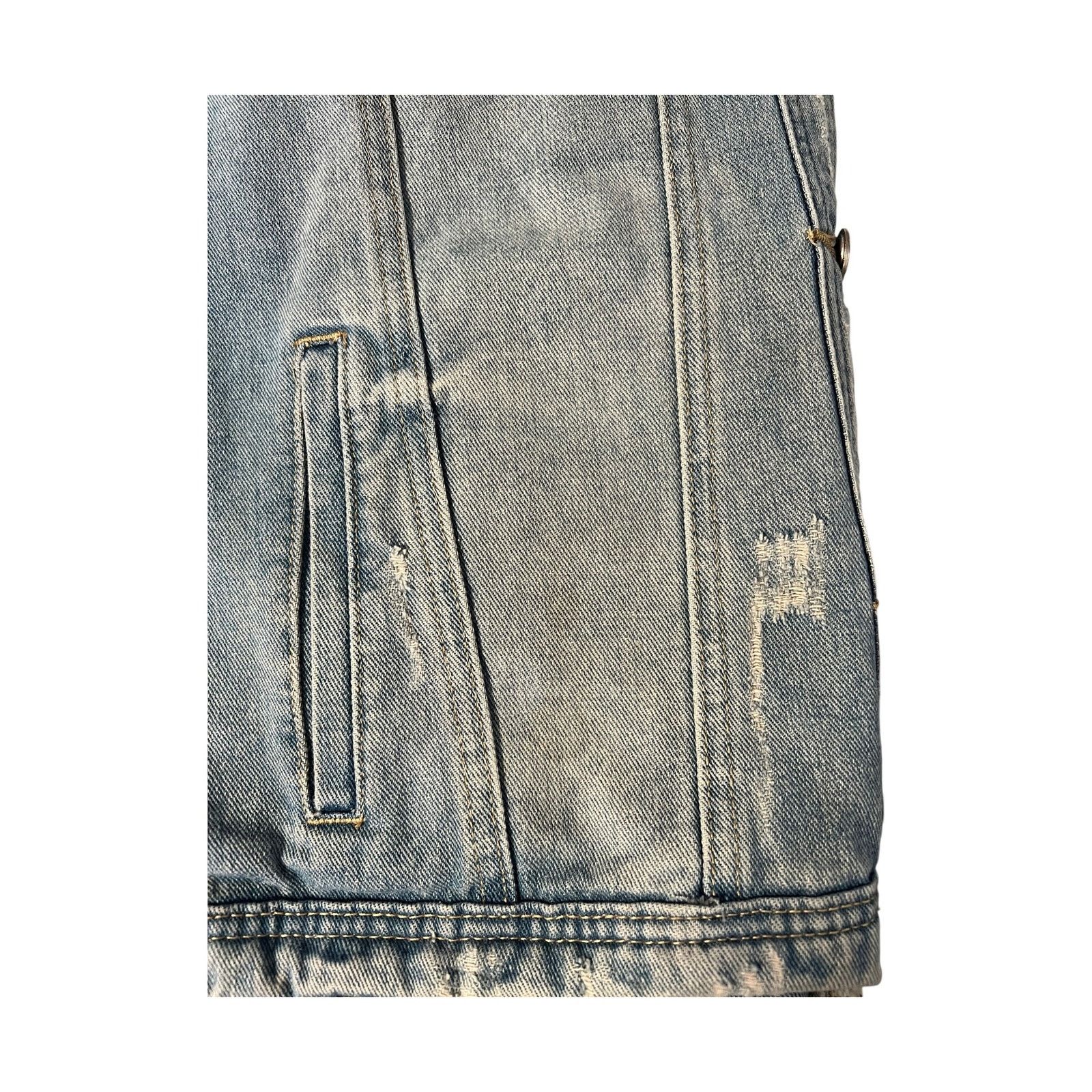 Other BBJ Los Angeles Distressed Denim Jacket Graphic Trucker M Size M / US 6-8 / IT 42-44 - 4 Thumbnail