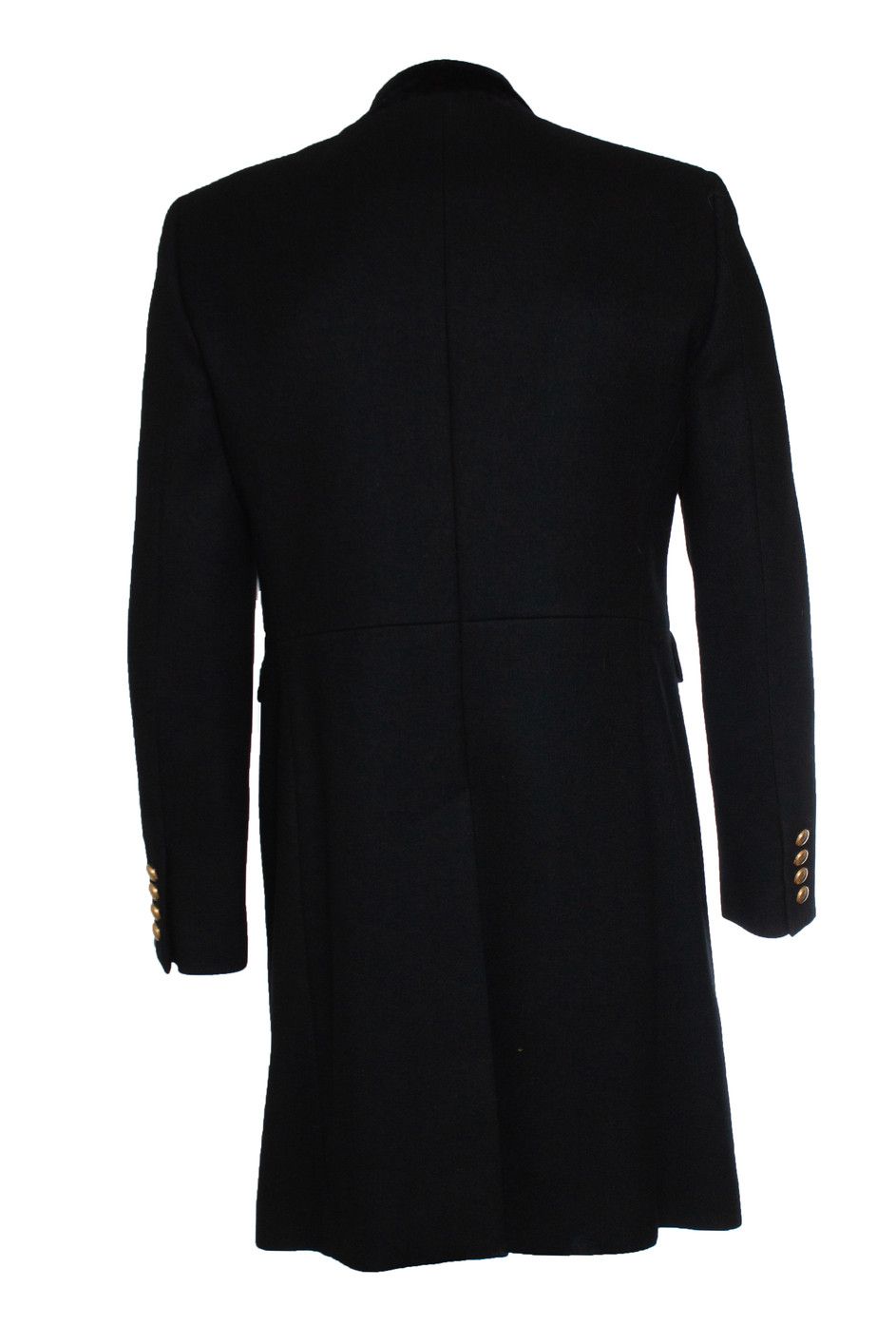 Saint Laurent Paris Saint Laurent, Military officer wool coat in black 2016 Size US L / EU 52-54 / 3 - 3 Thumbnail