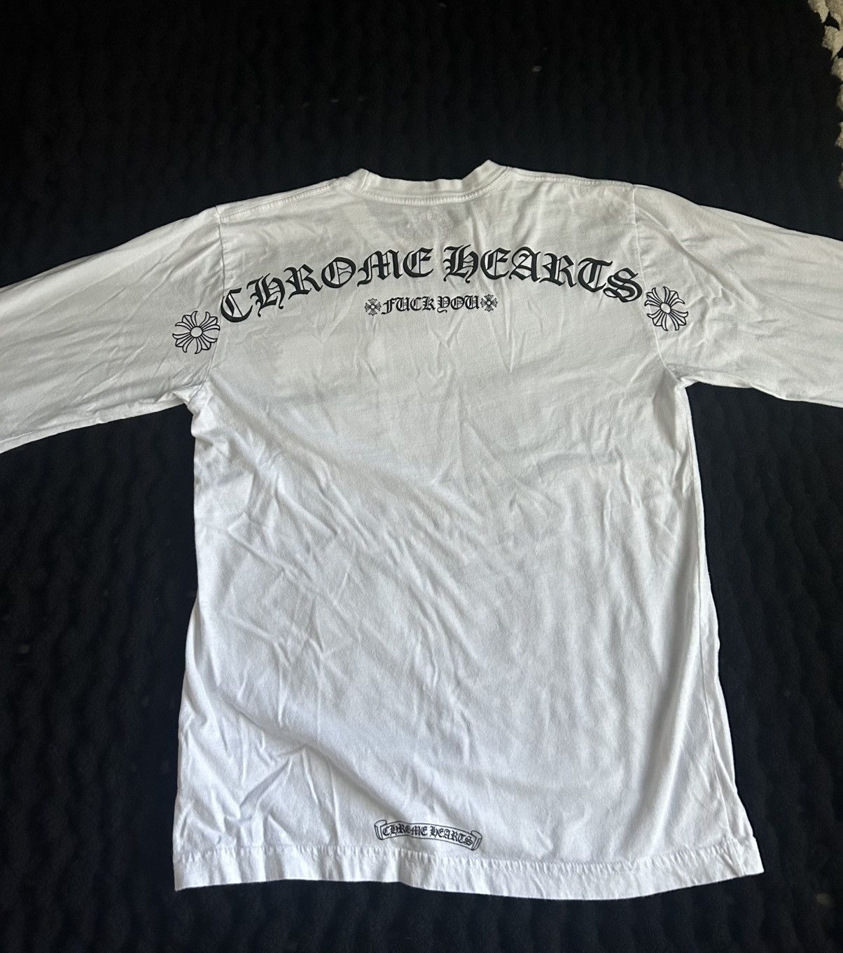 Chrome Hearts Chrome Hearts White Long Sleeve Shirt Size US M / EU 48-50 / 2 - 1 Thumbnail