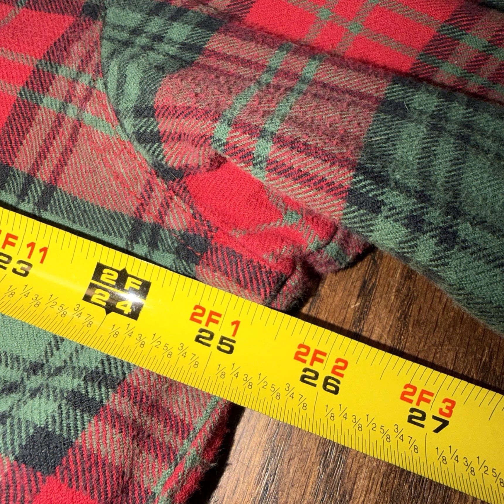 Vintage VTG L.L.Bean Lined Flannel Jacket Mens Large Tall Plaid Fleece Lined Red Green Size US L / EU 52-54 / 3 - 7 Thumbnail