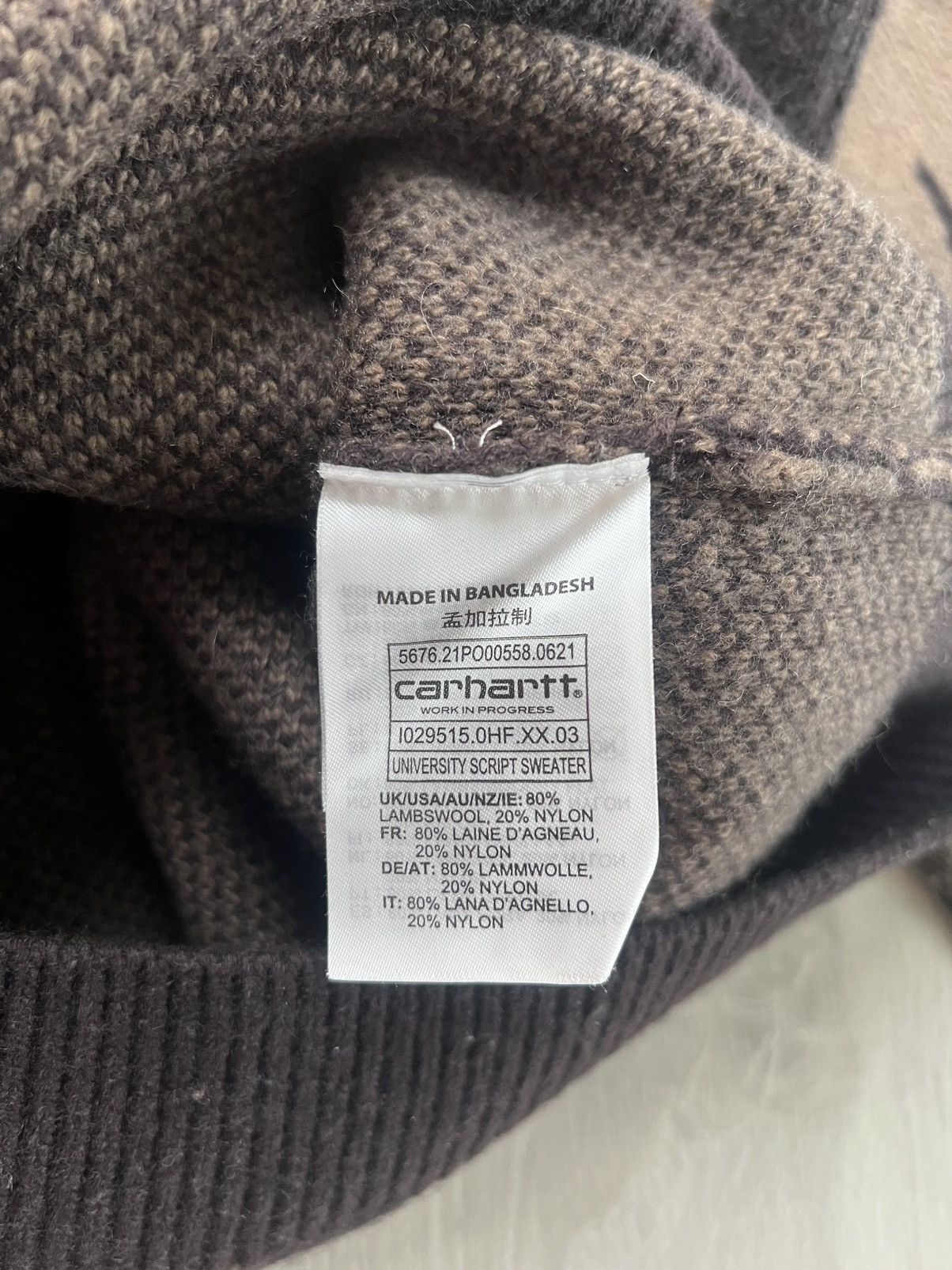 Carhartt Carhartt khaki wool sweater Size US M / EU 48-50 / 2 - 3 Thumbnail