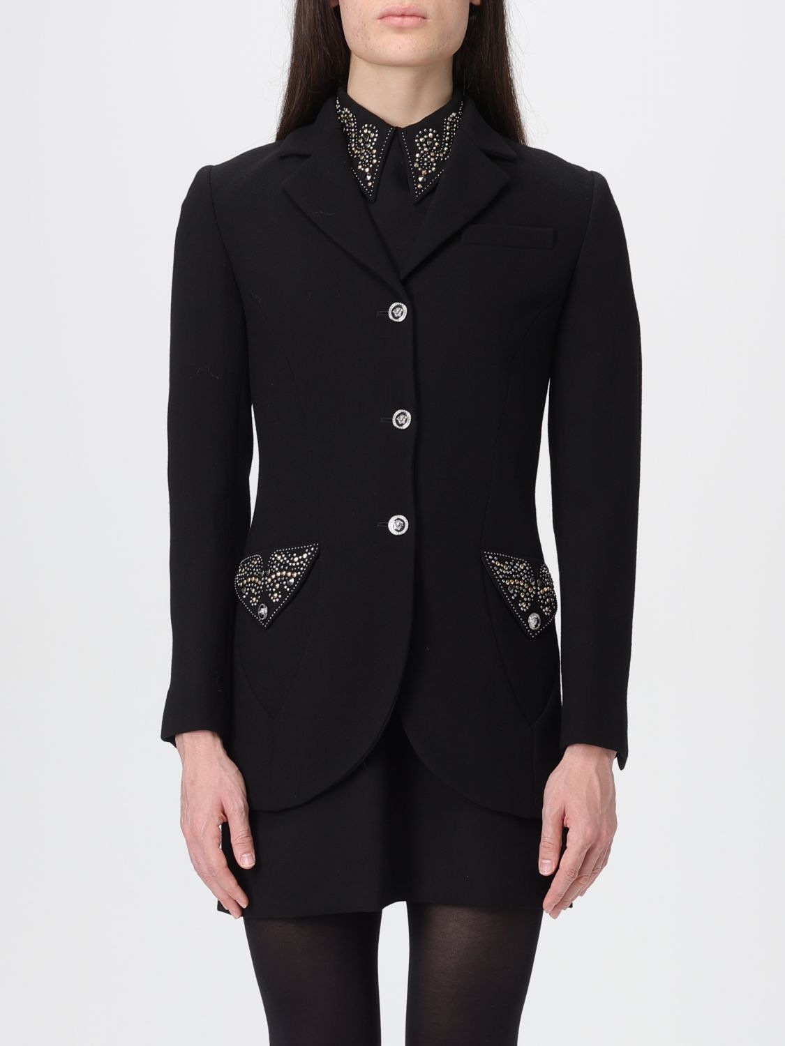 Versace Versace Jacket Woman Black Size M / US 6-8 / IT 42-44 - 1 Thumbnail