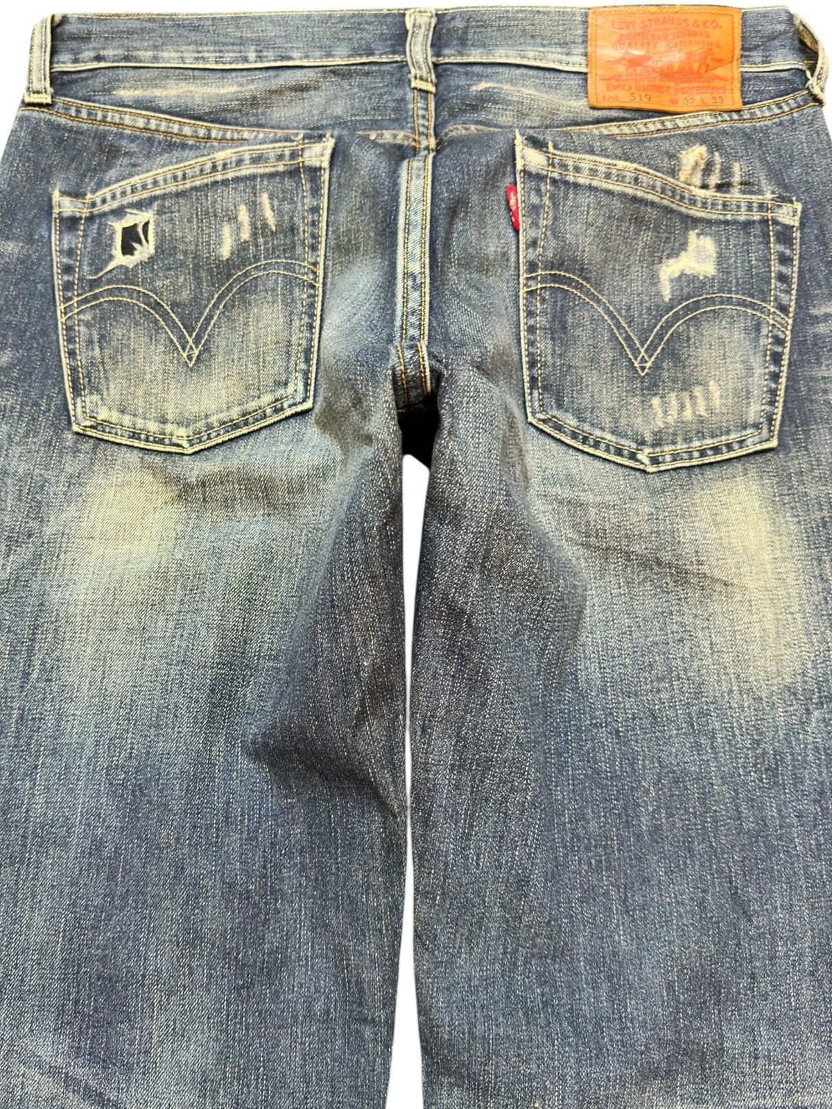 Levi's Vintage Clothing Vintage Levi’s 519 Slim Mudwash Grunge Distressed Denim Size US 32 / EU 48 - 4 Thumbnail