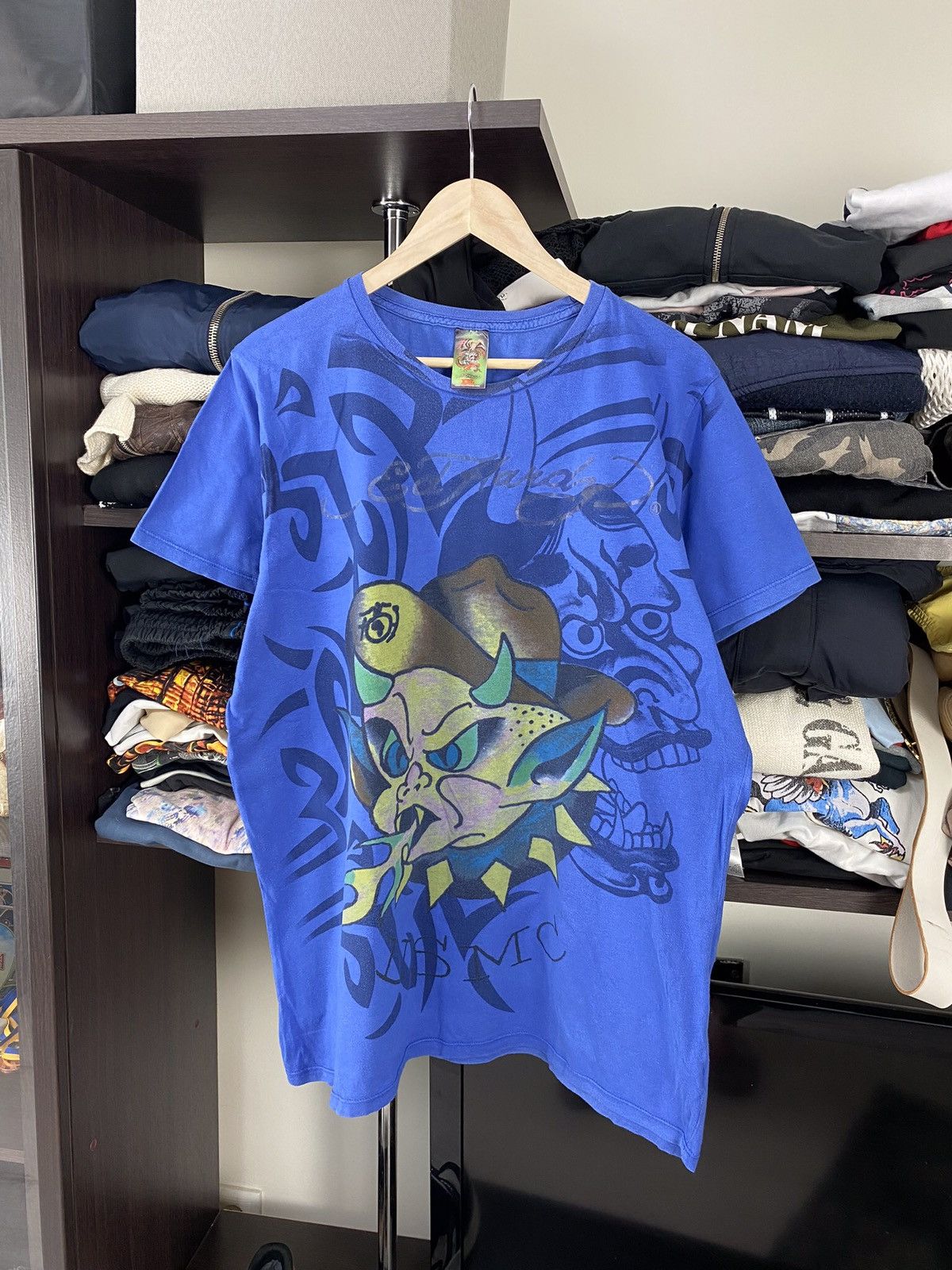 Christian Audigier × Ed Hardy × Vintage Ed Hardy Vintage Tee Size US L / EU 52-54 / 3 - 1 Thumbnail