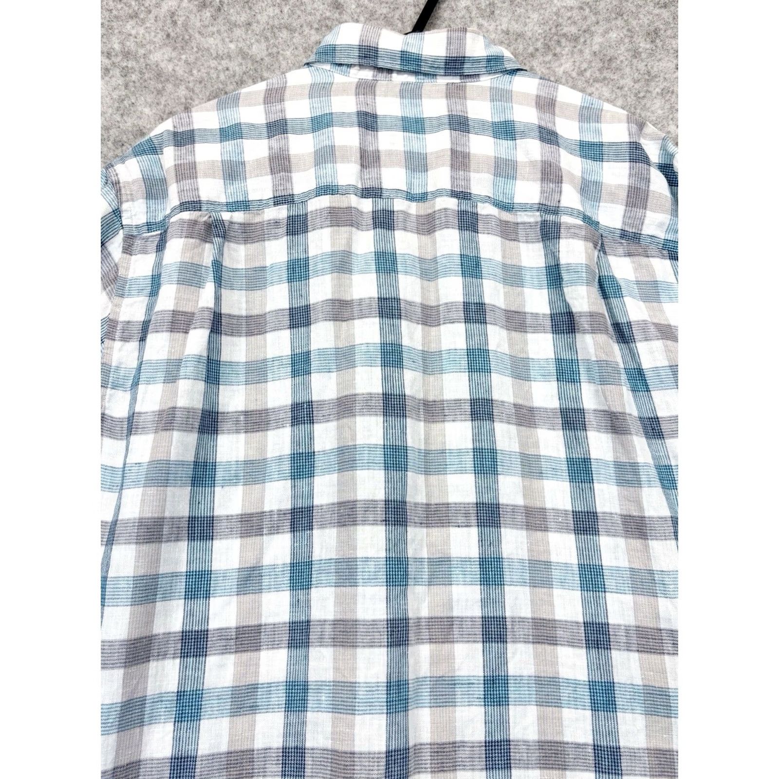 Tommy Bahama Tommy Bahama Shirt Small Mens Multi Long Sleeve Plaid Button-Up Linen Used Size US S / EU 44-46 / 1 - 5 Thumbnail