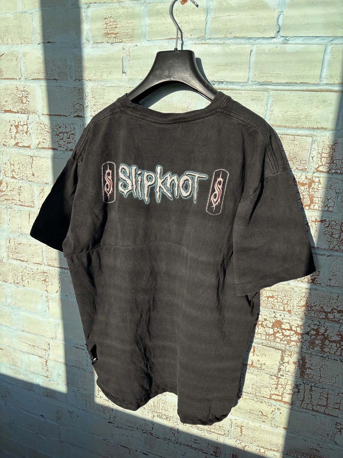 Vintage crazy distressed fade vintage slipknot t-shirt rock 90s Size US XL / EU 56 / 4 - 7 Thumbnail