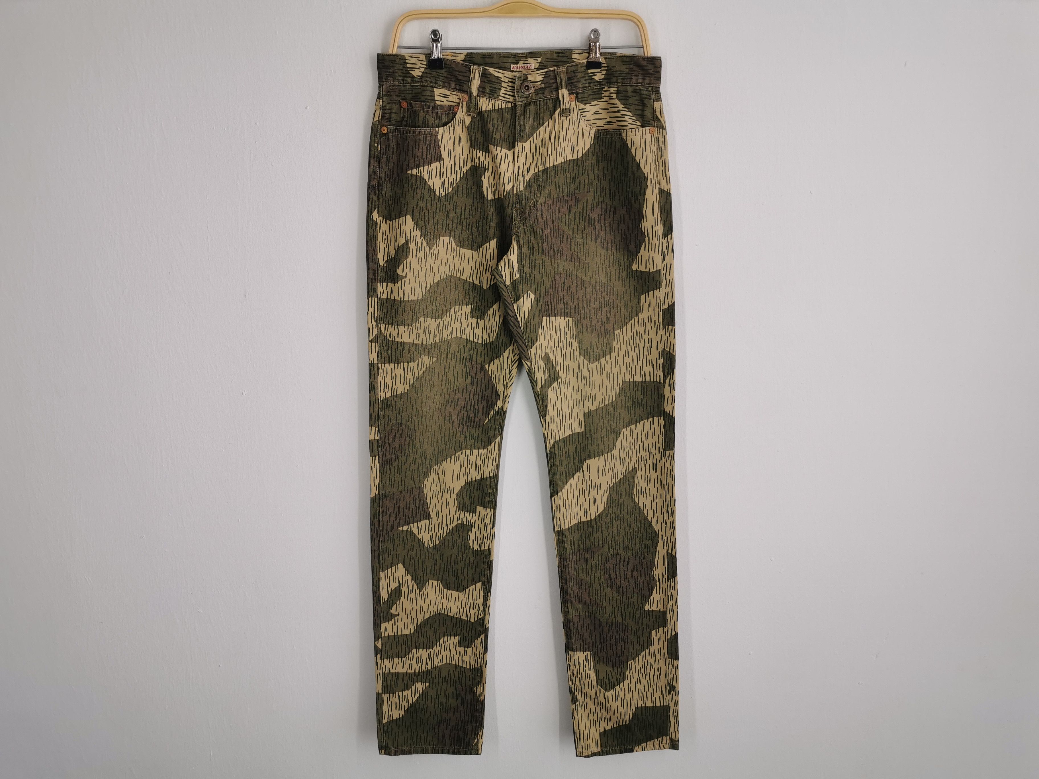 Kapital Vintage 90s Kapital Rain Camouflage Denim Made In Japan Size US 32 / EU 48 - 2 Thumbnail