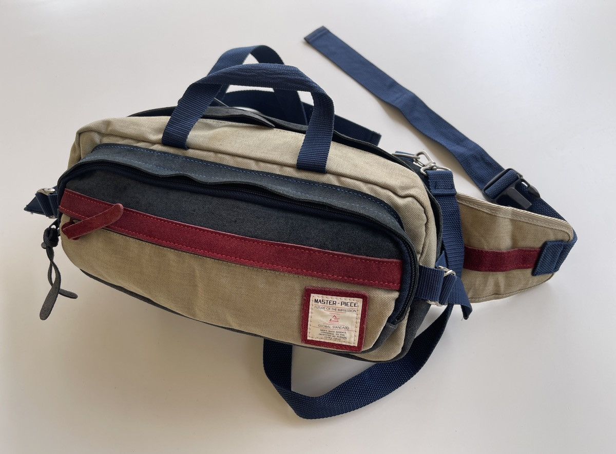 MasterPiece Masterpiece Japan Pouch Bag (Suede Leather + Canvas) Size ONE SIZE - 5 Thumbnail