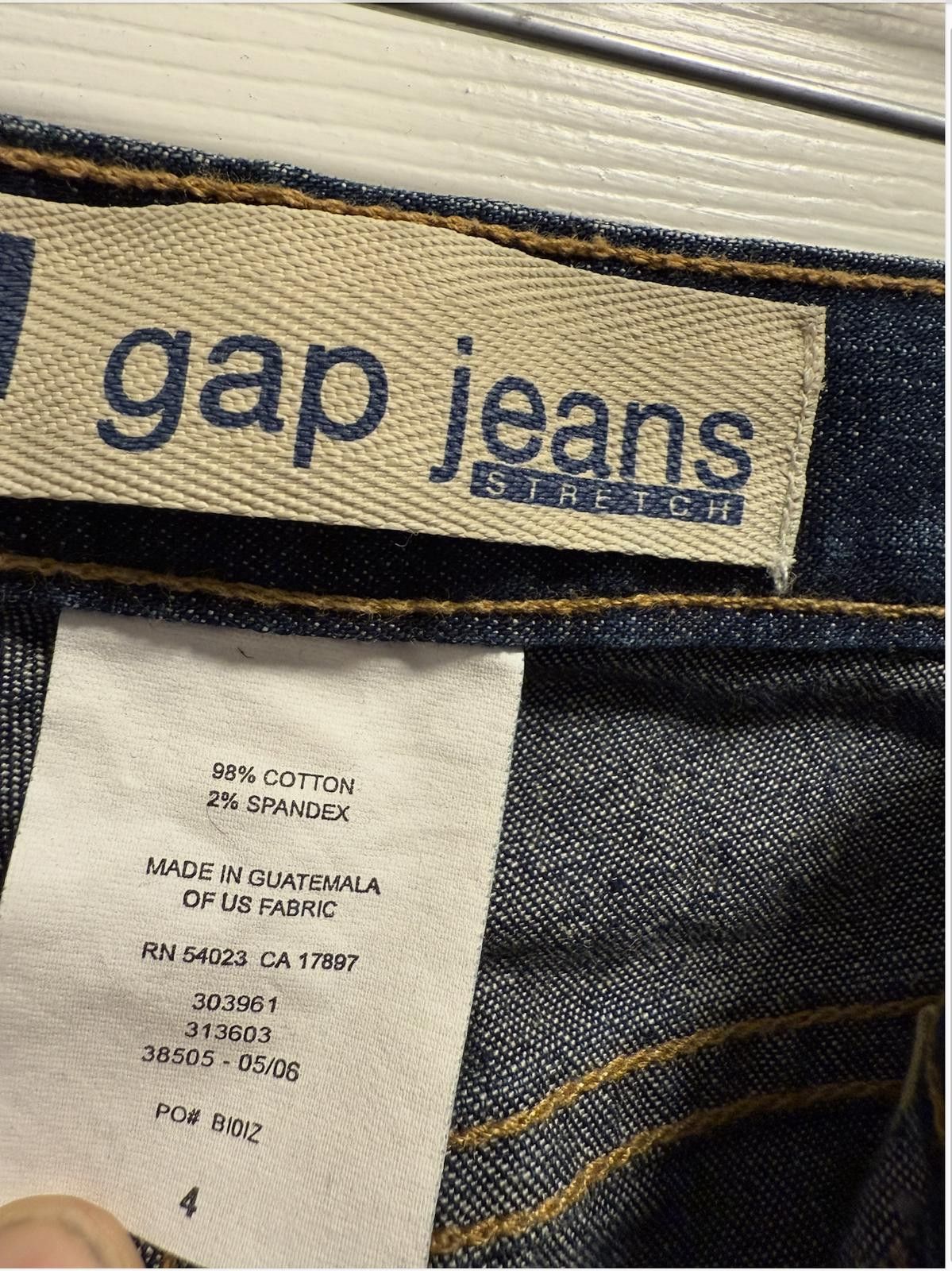 Designer Gap Bootcut Stretch Jeans Size 4 Guatemala Vintage Size 30" / US 8 / IT 44 - 3 Thumbnail