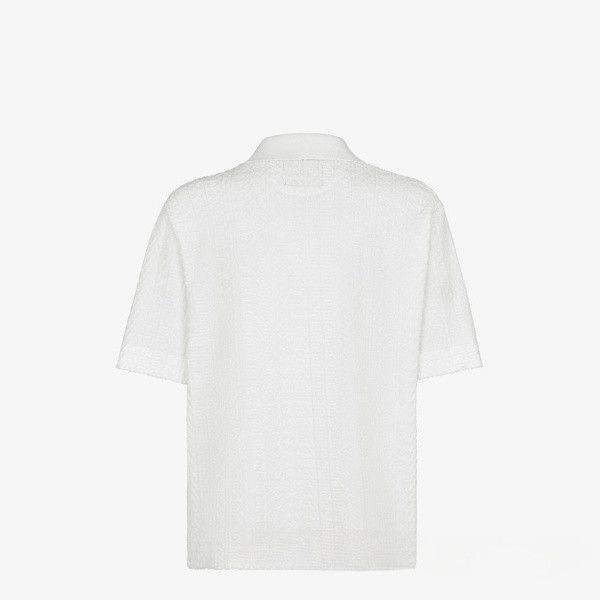 Fendi o1w1db10724 Polo Shirt in White Size US L / EU 52-54 / 3 - 2 Thumbnail