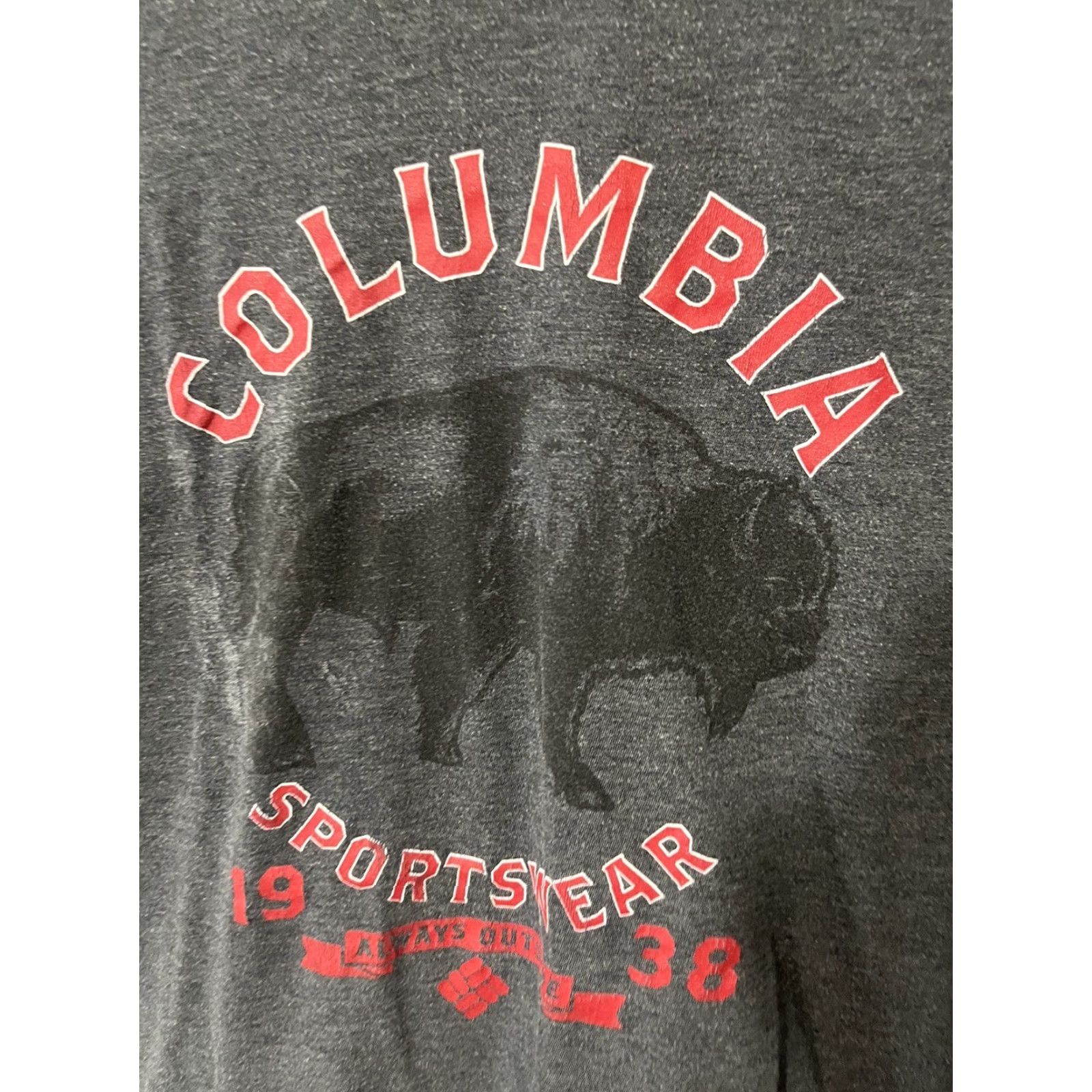 Vintage VINTAGE Columbia Shirt Mens Medium Gray Logo Cotton Short Sleeve Size US M / EU 48-50 / 2 - 2 Thumbnail