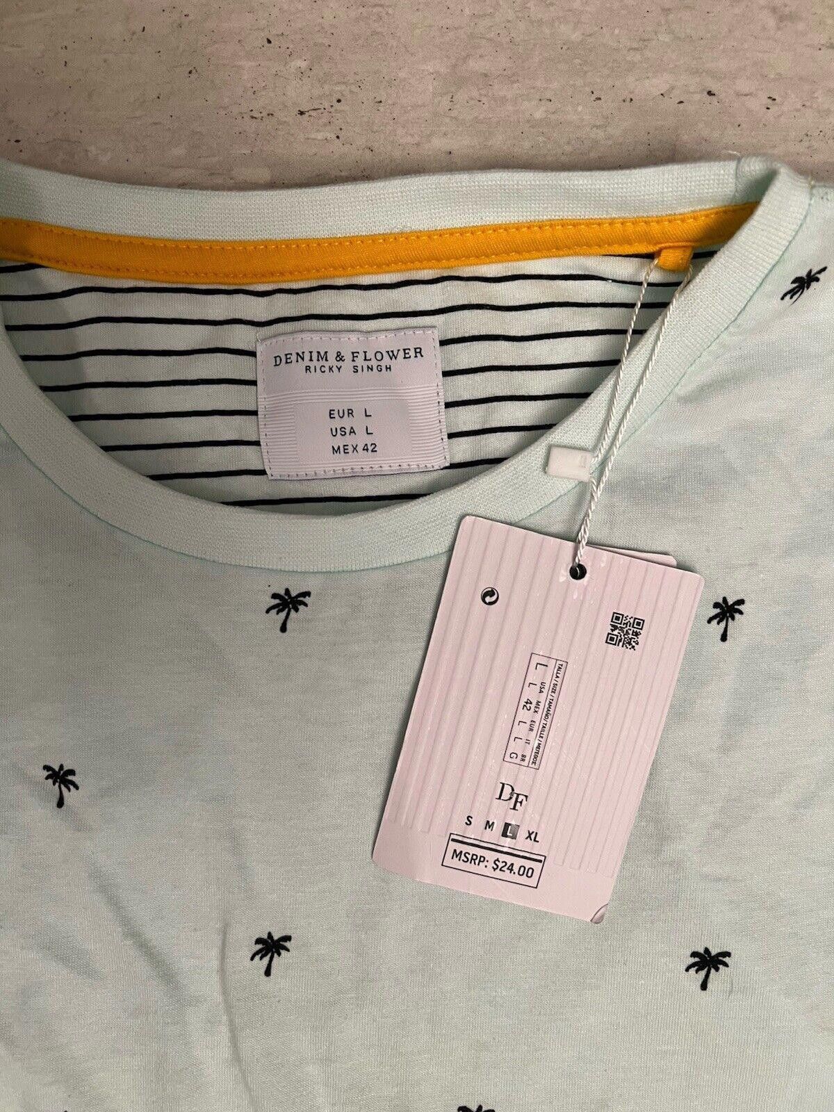 Designer Denim & Flower Men’s T-Shirt Size US L / EU 52-54 / 3 - 2 Thumbnail