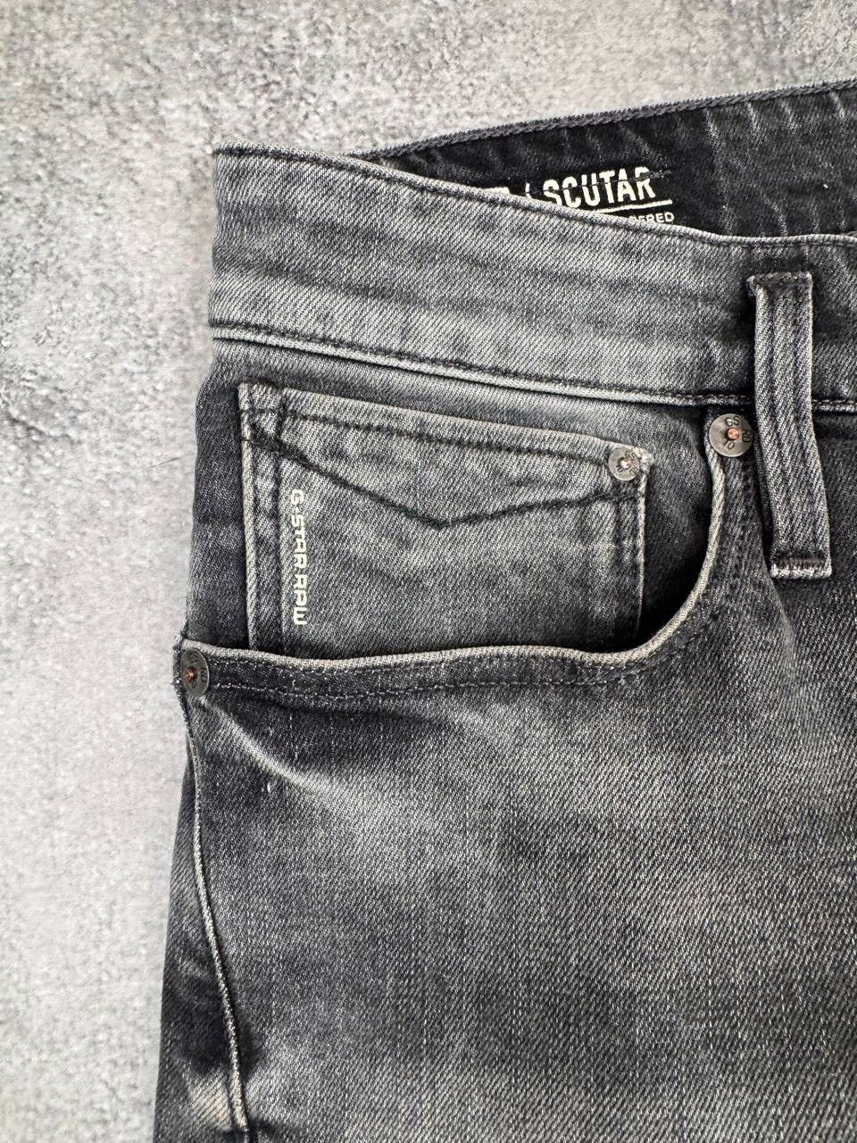 G-Star G-Star Raw Scutar 3D Slim Tapered Men Grey Denim Jeans Pants Size US 32 / EU 48 - 9 Thumbnail