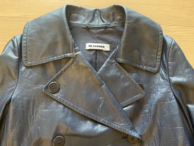 Jil Sander Jil Sander Leather Coat Size XXS / US 00 / IT 34 - 4 Thumbnail