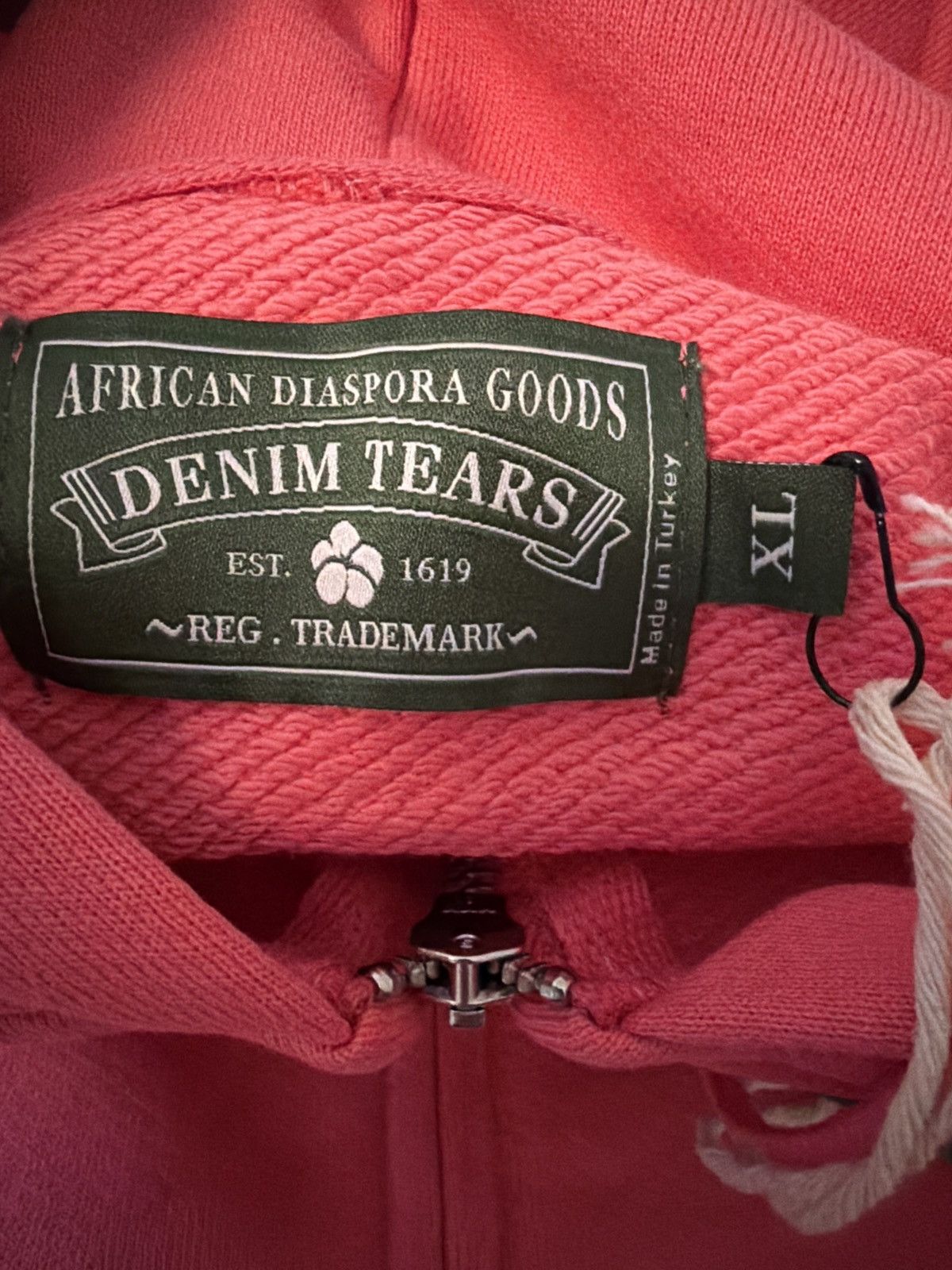 DENIM TEARS Denim Tears Denim University Zip Hoodie Pink XL Size US XL / EU 56 / 4 - 7 Thumbnail