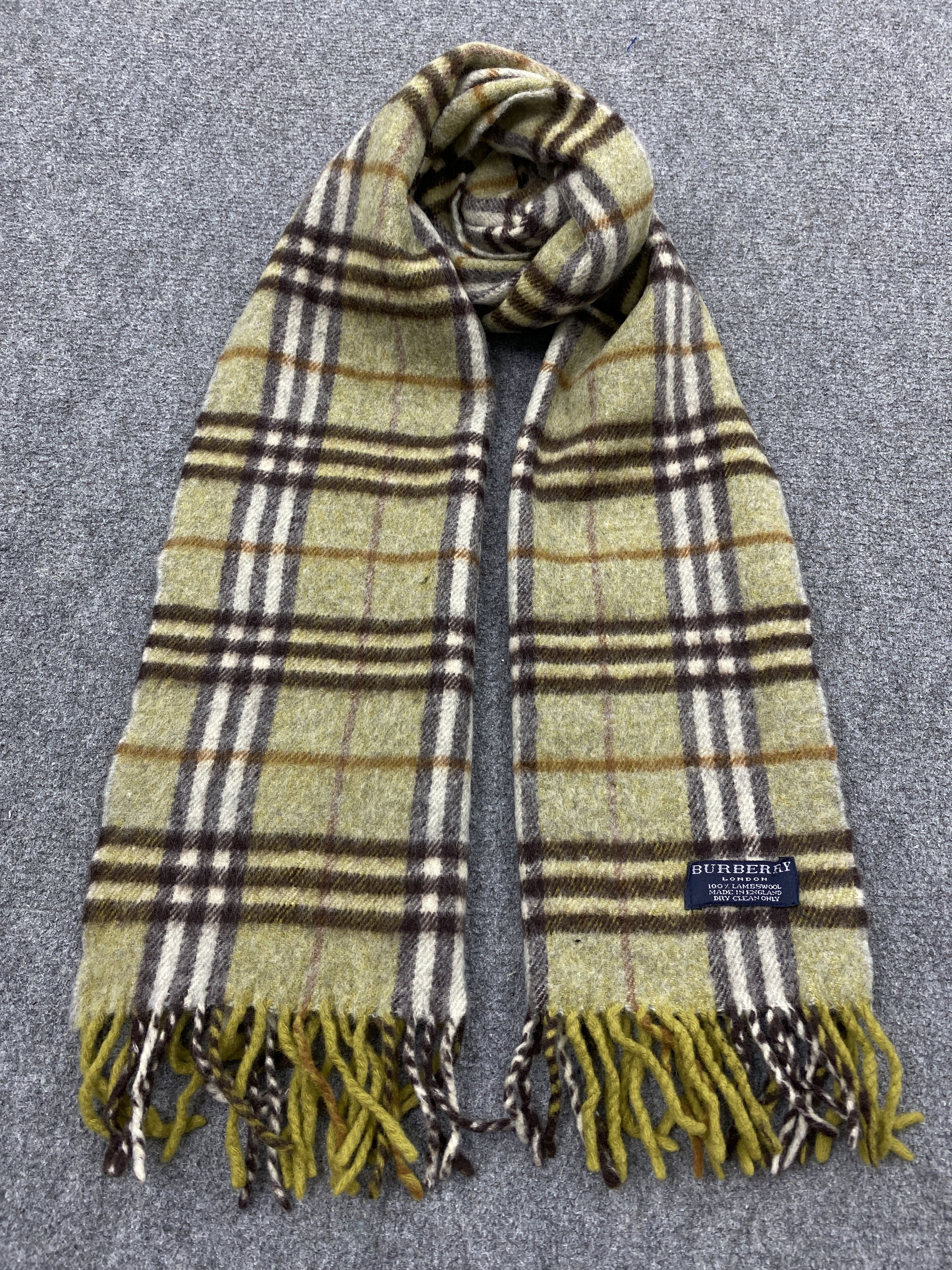 Burberry★素敵！Wool Vintage Nova Check Scarf Muffler s-l400.jpg