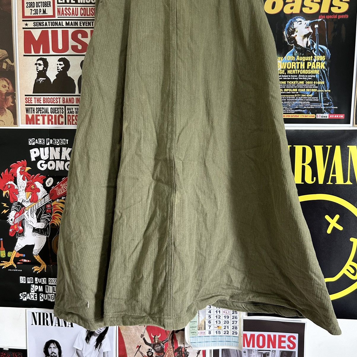 Vintage Vintage Simple Loose Suspender Skirt Size 32" / US 10 / IT 46 - 4 Thumbnail
