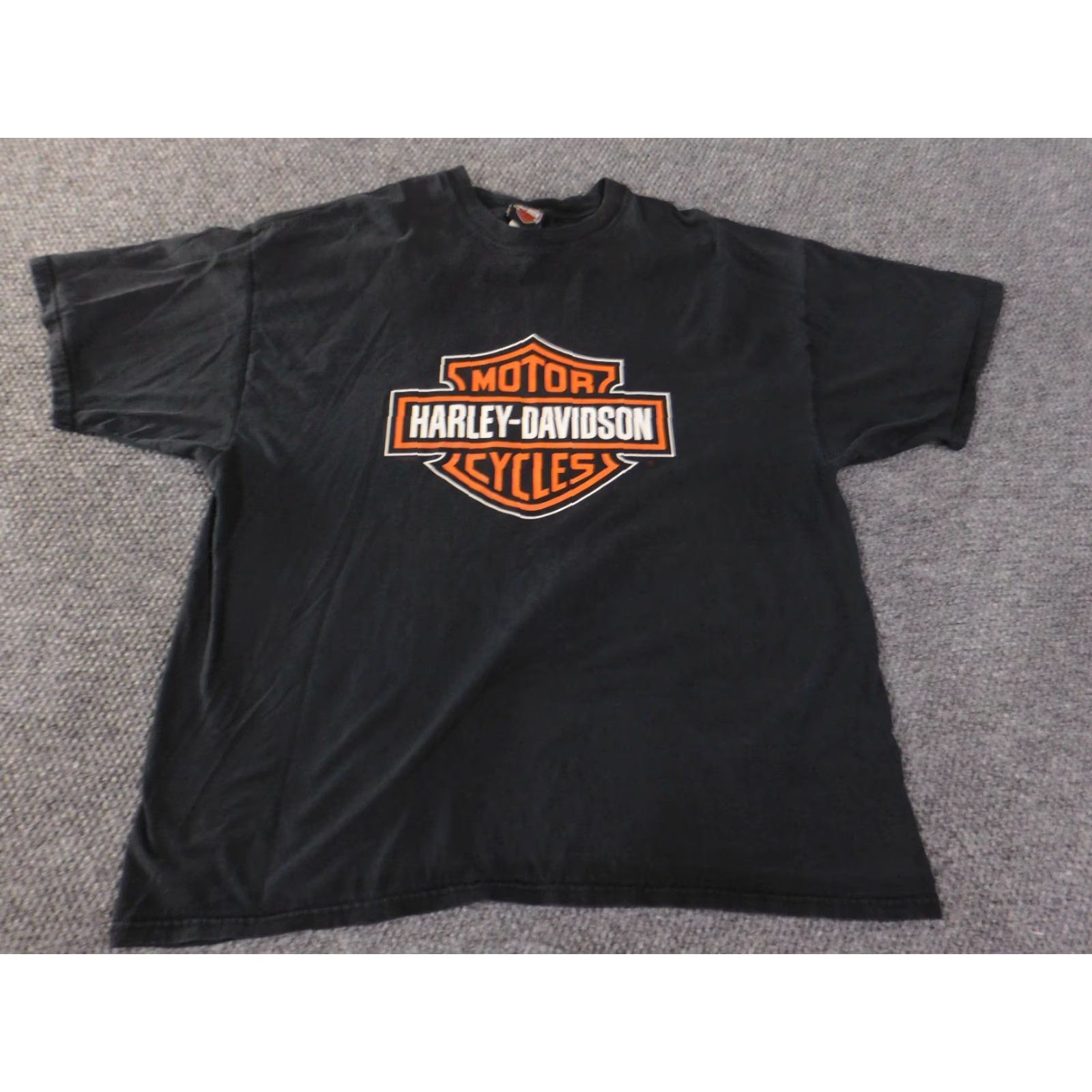 Harley Davidson Harley-Davidson Mens Shirt T-Shirt 3XL Black Crew Neck Short Sleeve Cotton Logo Vintage? Size US XXL / EU 58 / 5 - 4 Thumbnail