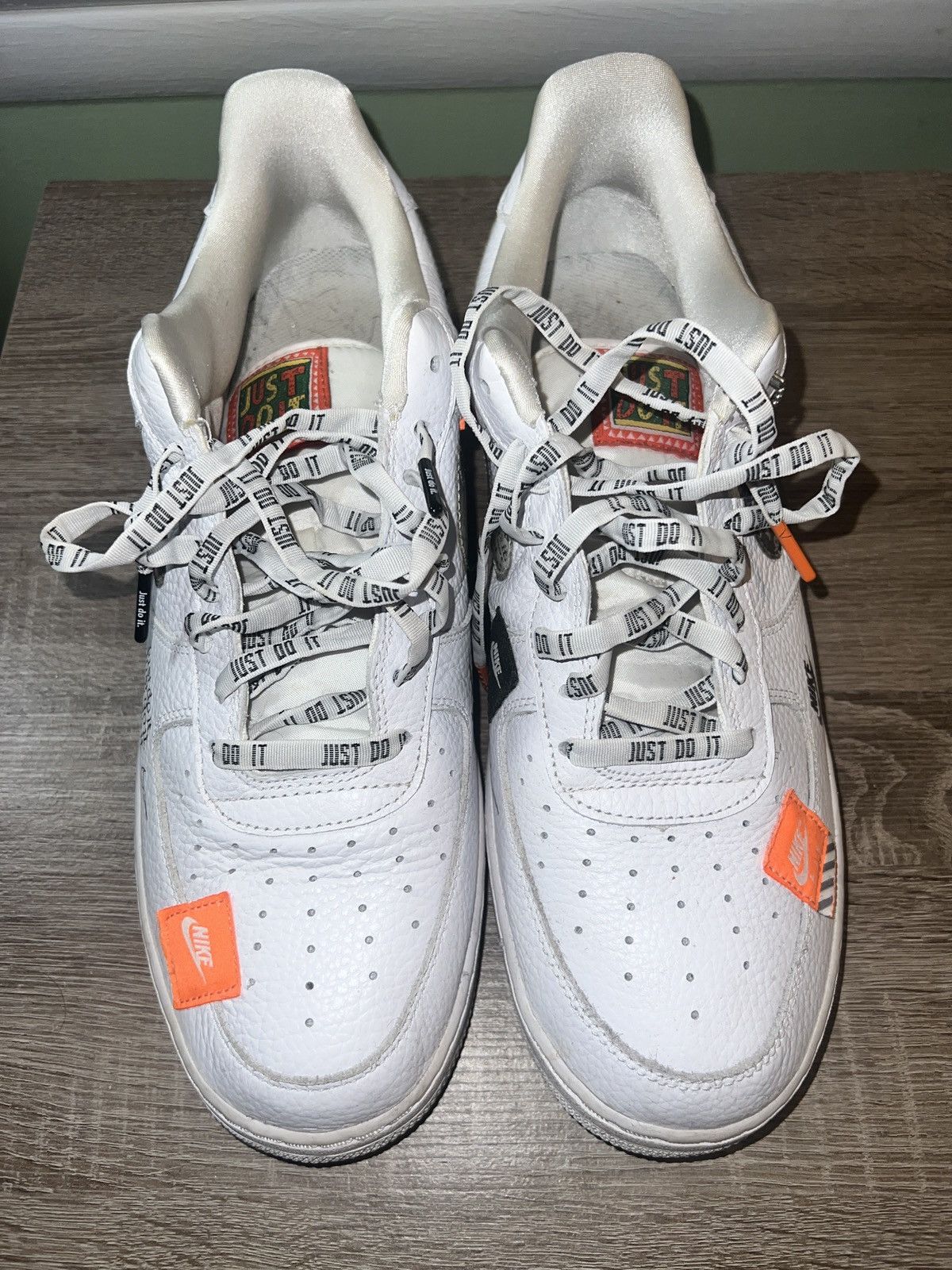 中古 Nike Air Force 1 Low Just Do It Pack Nike Air Force One 1 Low PRM Just Do It, AR7719-100, White