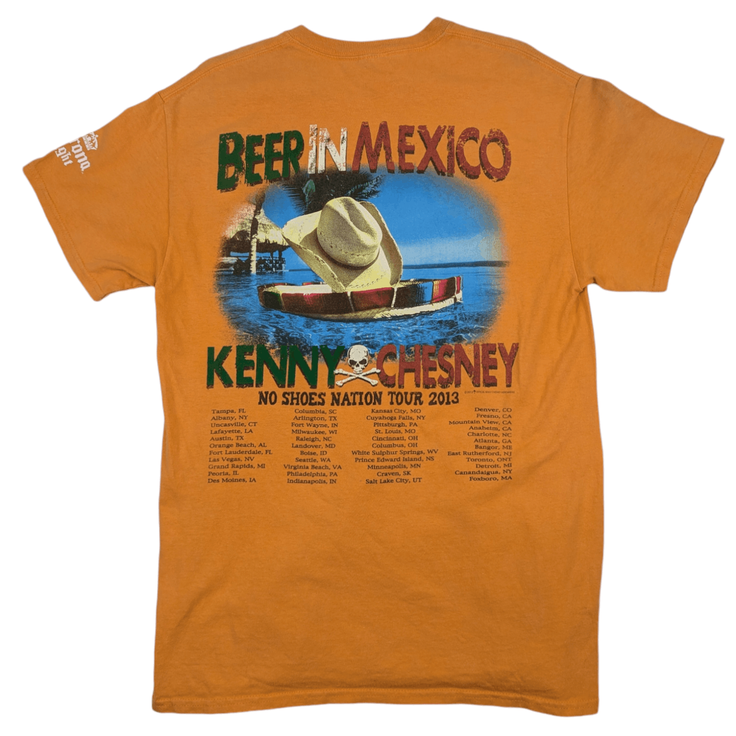 Band Tees KENNY CHESNEY 2013 Tour Beer In Mexico No Shoes Tour Tee Size US M / EU 48-50 / 2 - 6 Thumbnail