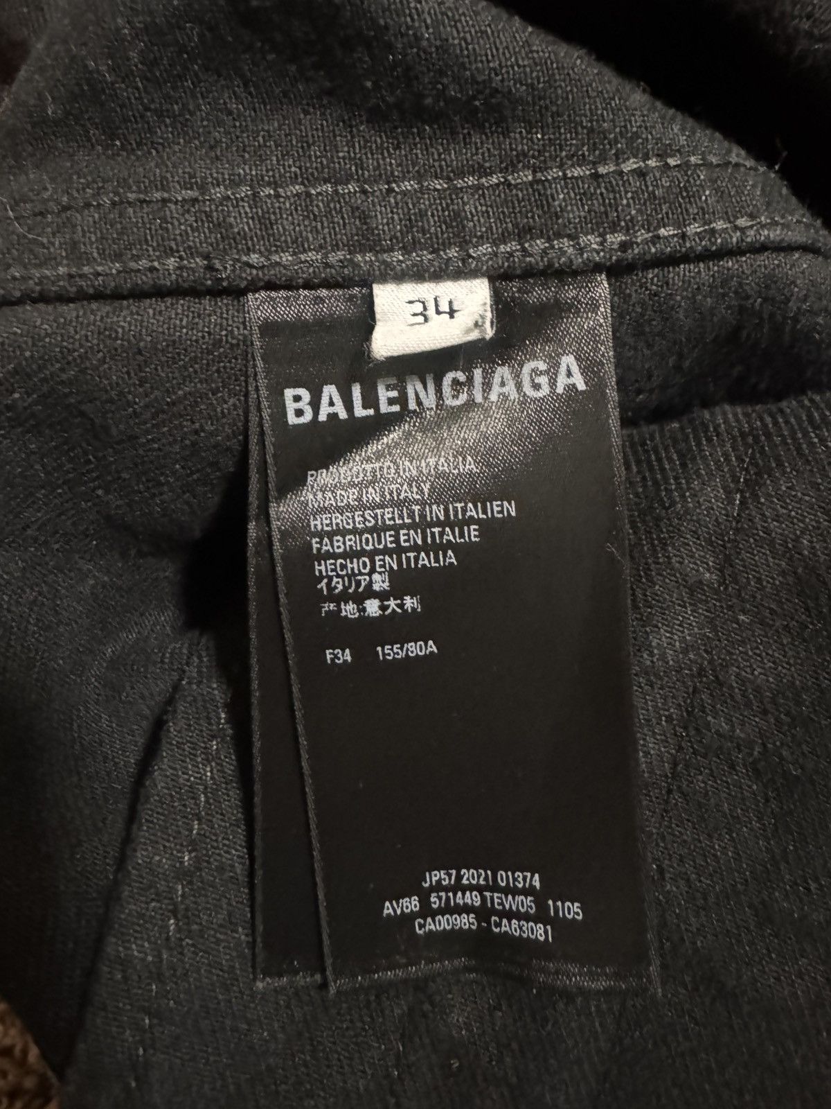 Balenciaga Balenciaga Studded Denim Jacket Size US XS / EU 42 / 0 - 5 Thumbnail