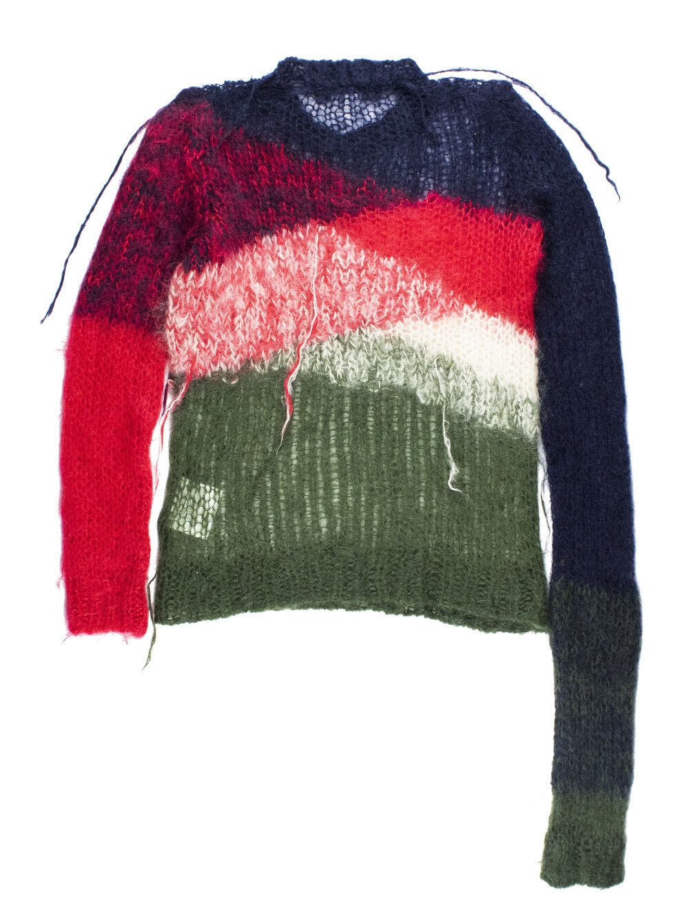 Comme des Garcons × Comme des Garcons Homme Plus × Junya Watanabe RARE GRAIL Junya FW 2006 Deformed Mohair Punk Sweater Size US S / EU 44-46 / 1 - 2 Thumbnail